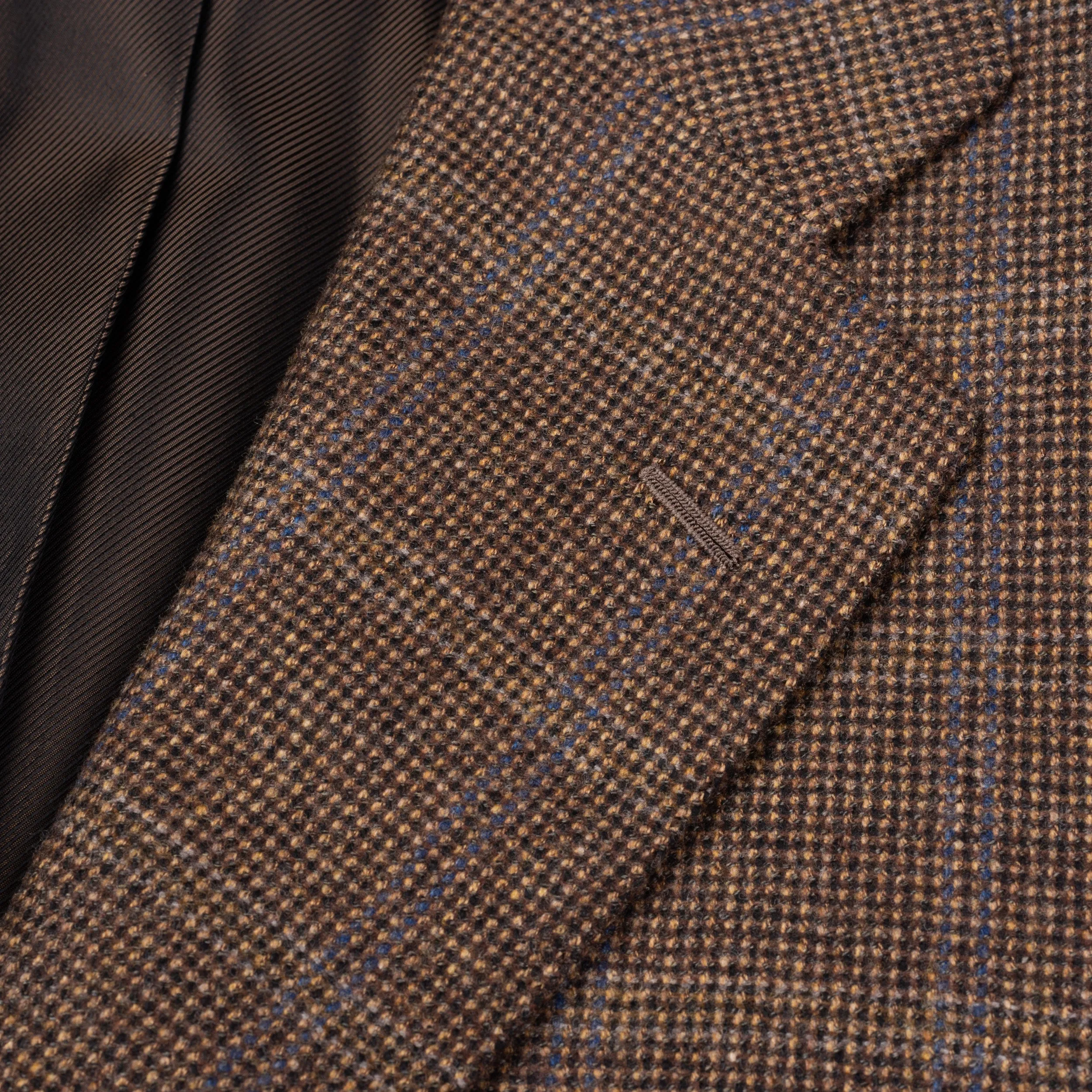 CESARE ATTOLINI Napoli Brown Wool Flannel Blazer Jacket EU 50 NEW US 40