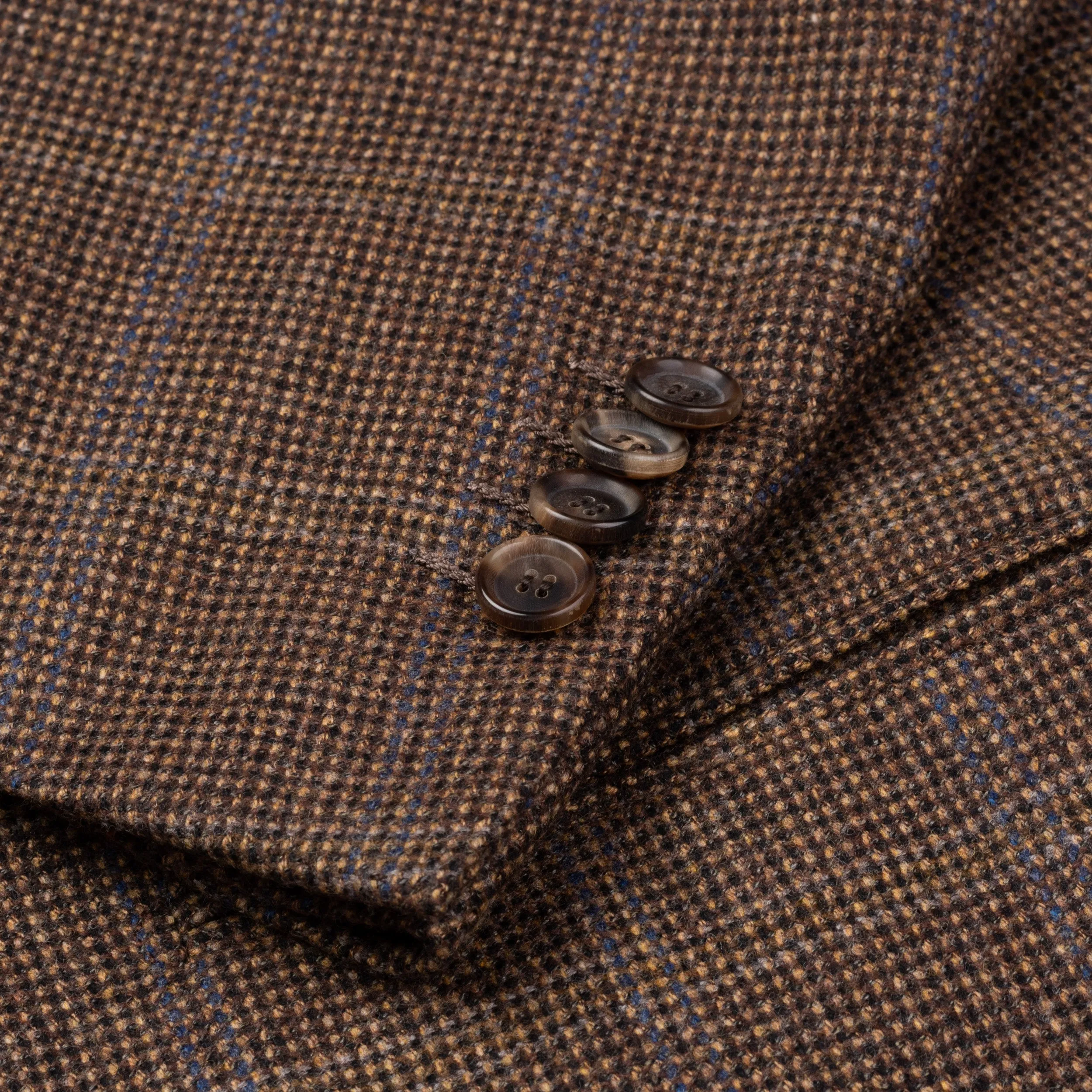 CESARE ATTOLINI Napoli Brown Wool Flannel Blazer Jacket EU 50 NEW US 40