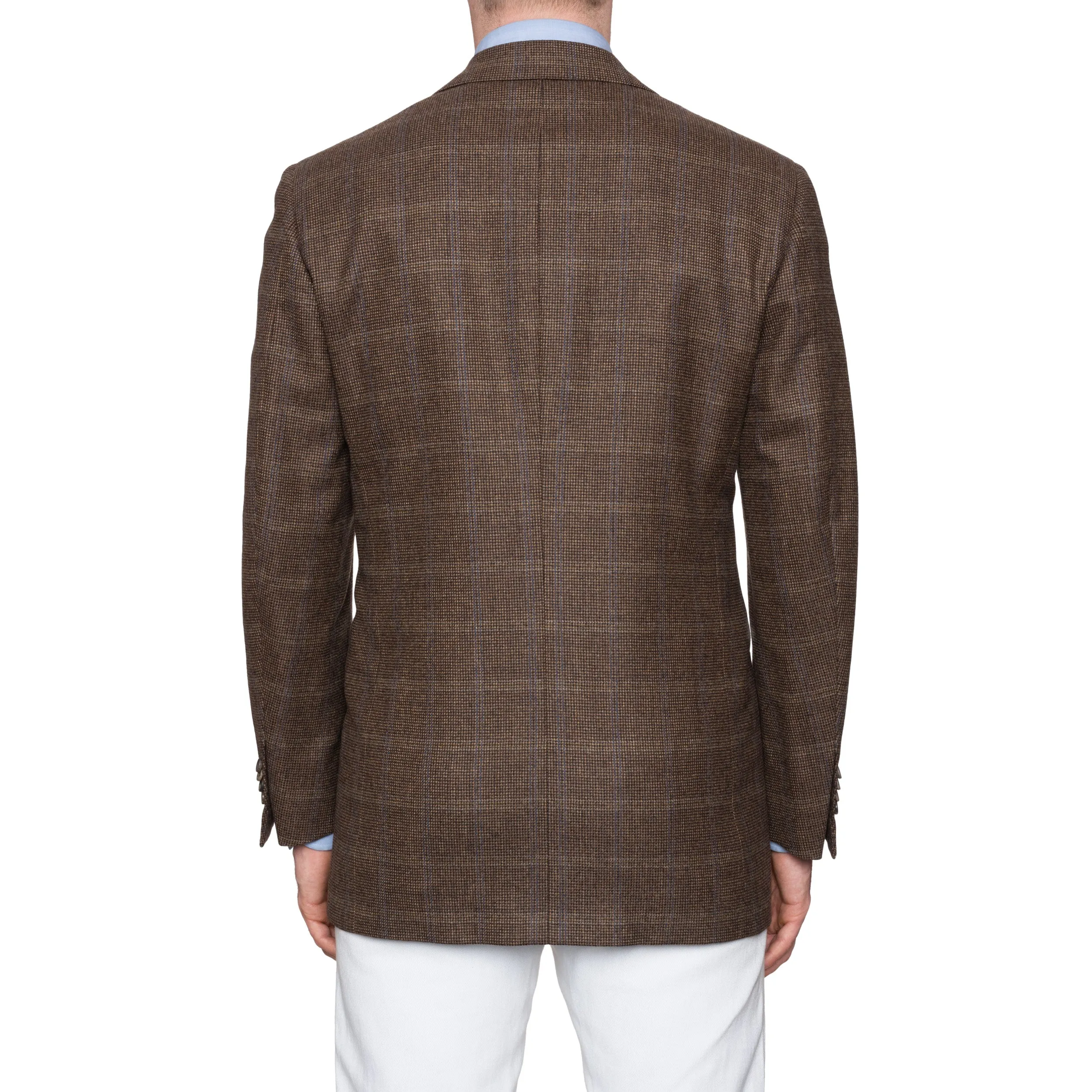 CESARE ATTOLINI Napoli Brown Wool Flannel Blazer Jacket EU 50 NEW US 40