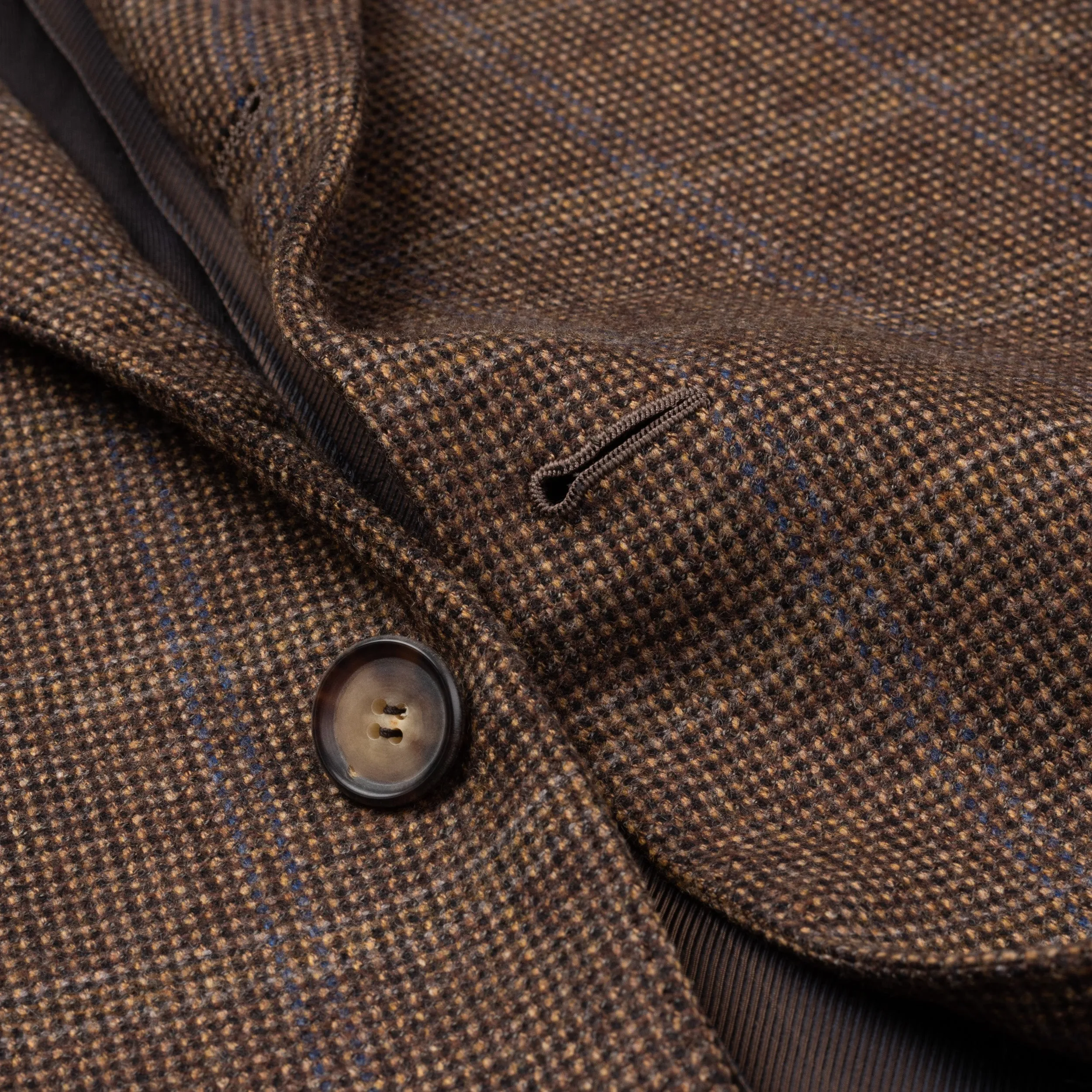 CESARE ATTOLINI Napoli Brown Wool Flannel Blazer Jacket EU 50 NEW US 40
