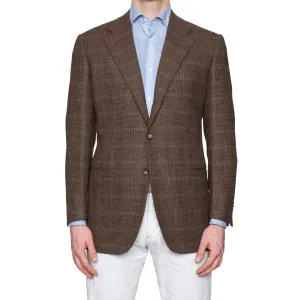 CESARE ATTOLINI Napoli Brown Wool Flannel Blazer Jacket EU 50 NEW US 40