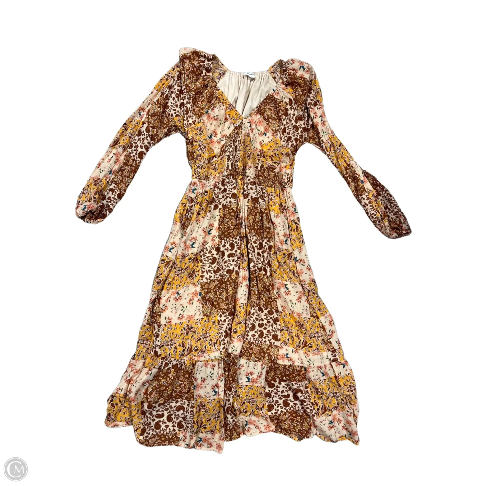 Dress Casual Maxi By Cmc In Multi-colored. Size: L