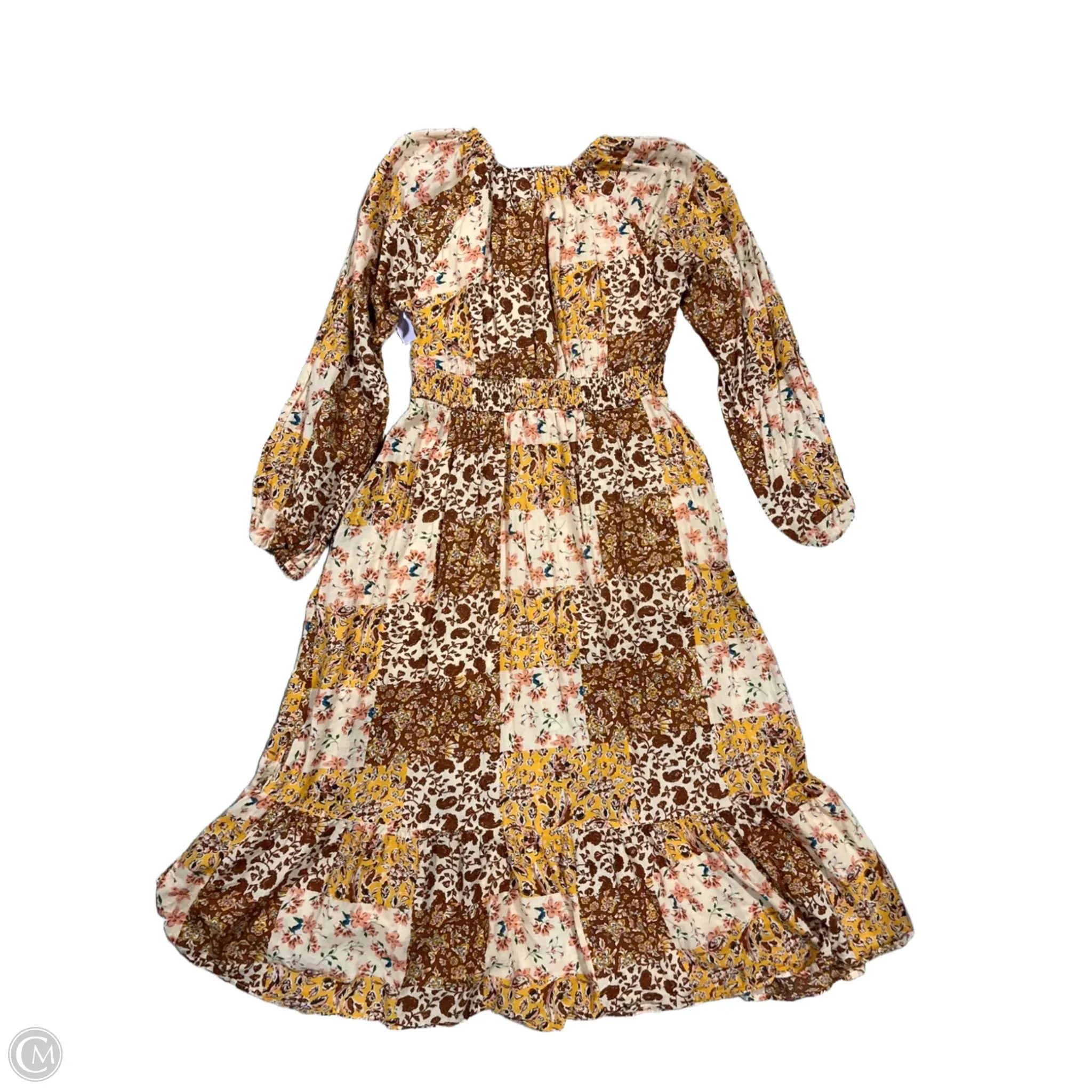 Dress Casual Maxi By Cmc In Multi-colored. Size: L