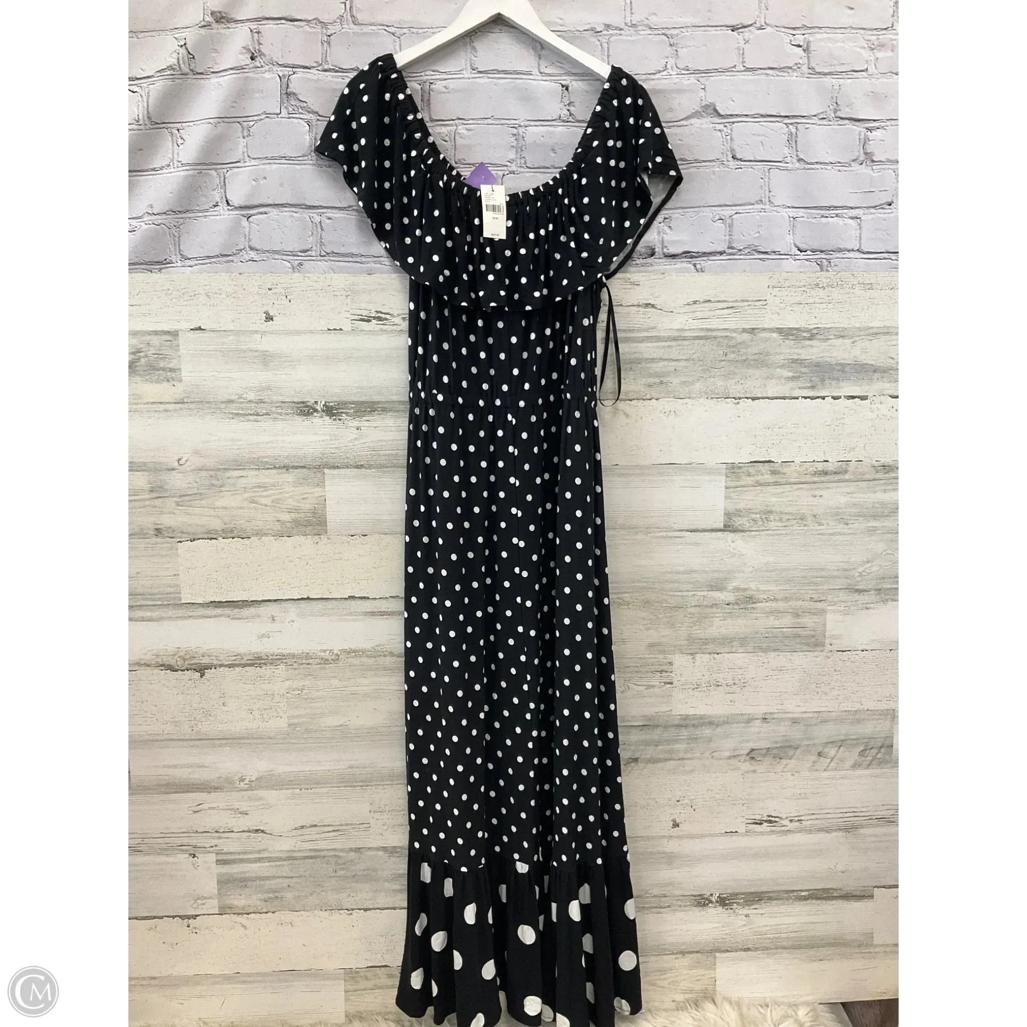 Dress Casual Maxi By Lane Bryant In Polkadot Pattern. Size: 1x