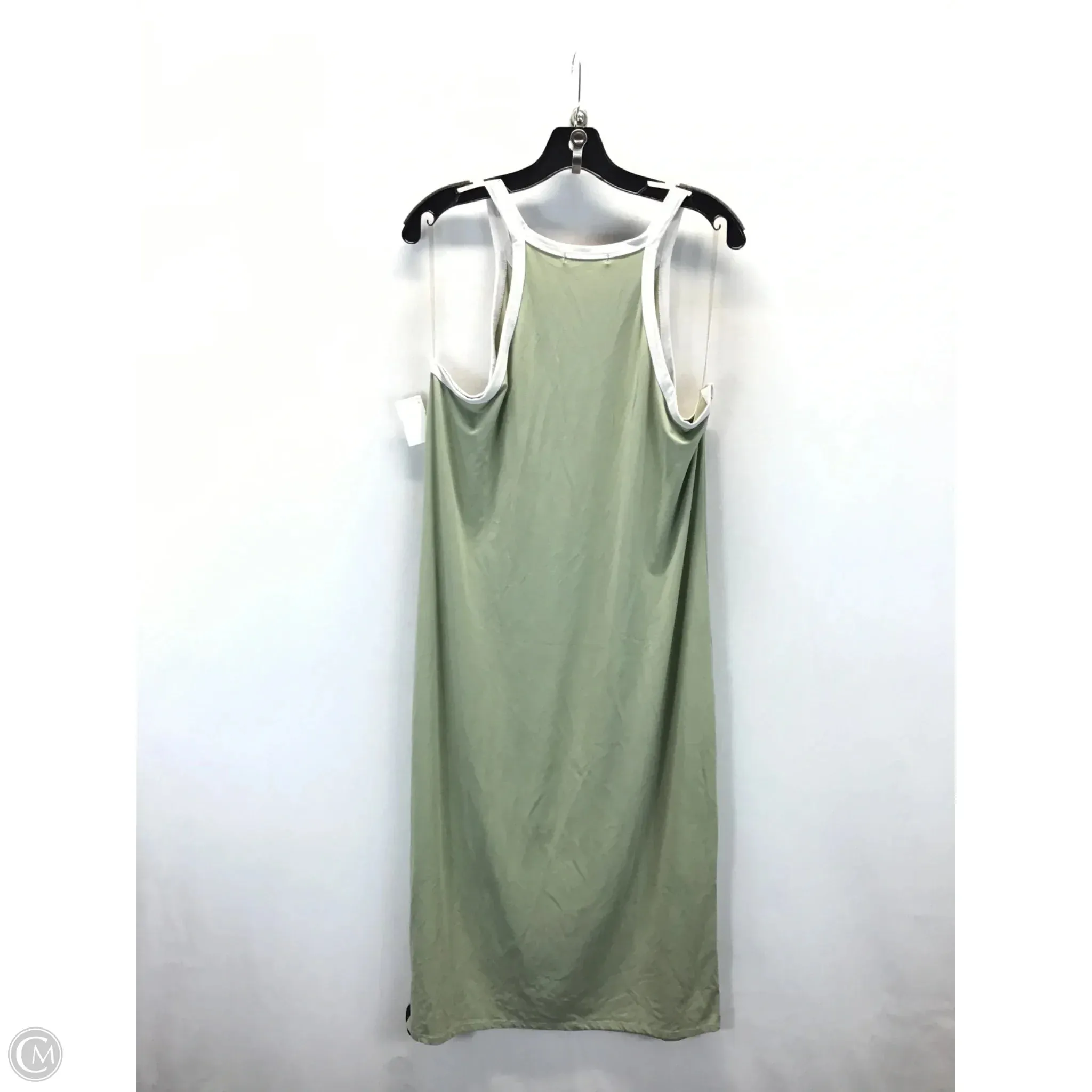 Dress Casual Midi By Absolutely In Green & White. Size: 2x