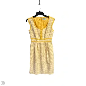 Dress Casual Midi By Antonio Melani In White & Yellow. Size: Xs