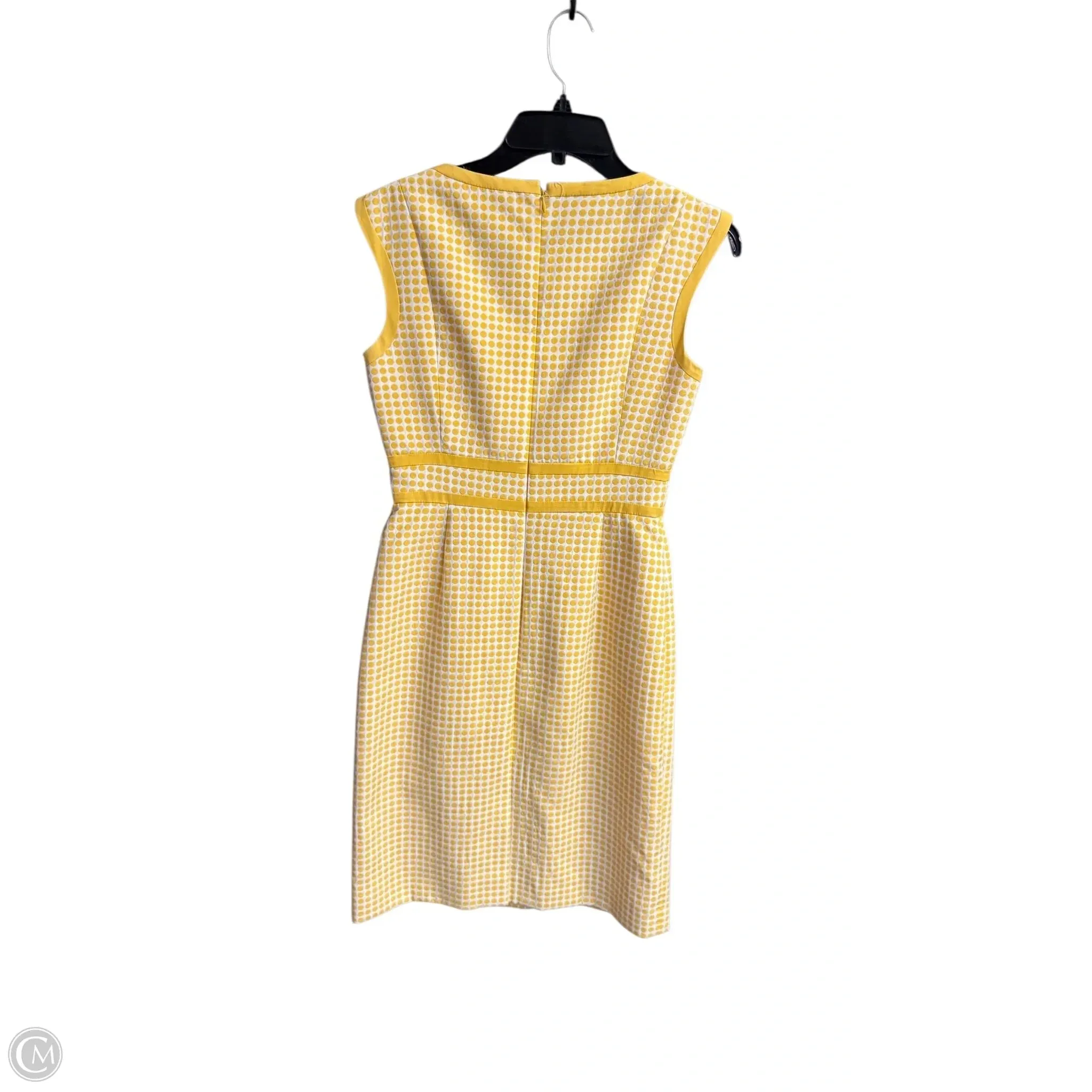 Dress Casual Midi By Antonio Melani In White & Yellow. Size: Xs