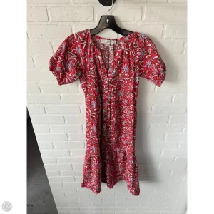 Dress Casual Midi By Loft In Red & White. Size: Xxsp