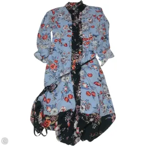 Dress Casual Midi By Maeve In Black & Blue. Size: Xs