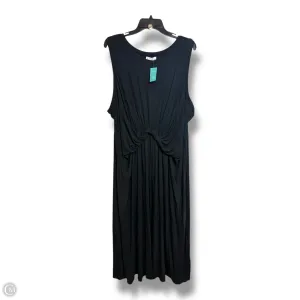 Dress Casual Midi By Maurices In Black. Size: 3x