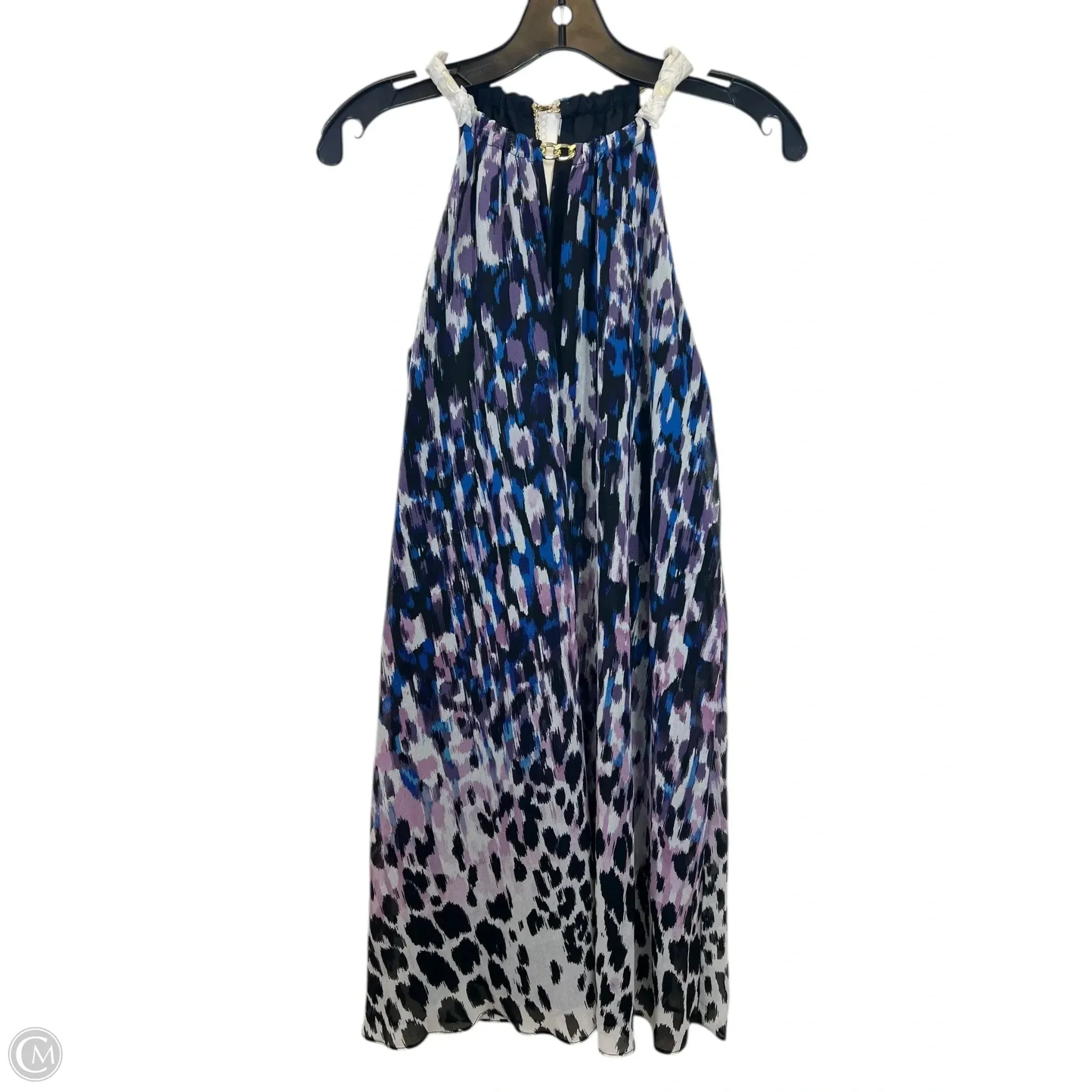 Dress Casual Midi By Muse In Blue & Purple. Size: Sp