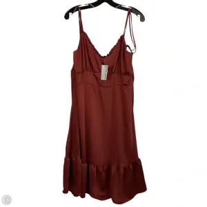 Dress Casual Midi By Nine West In Red. Size: Xxl