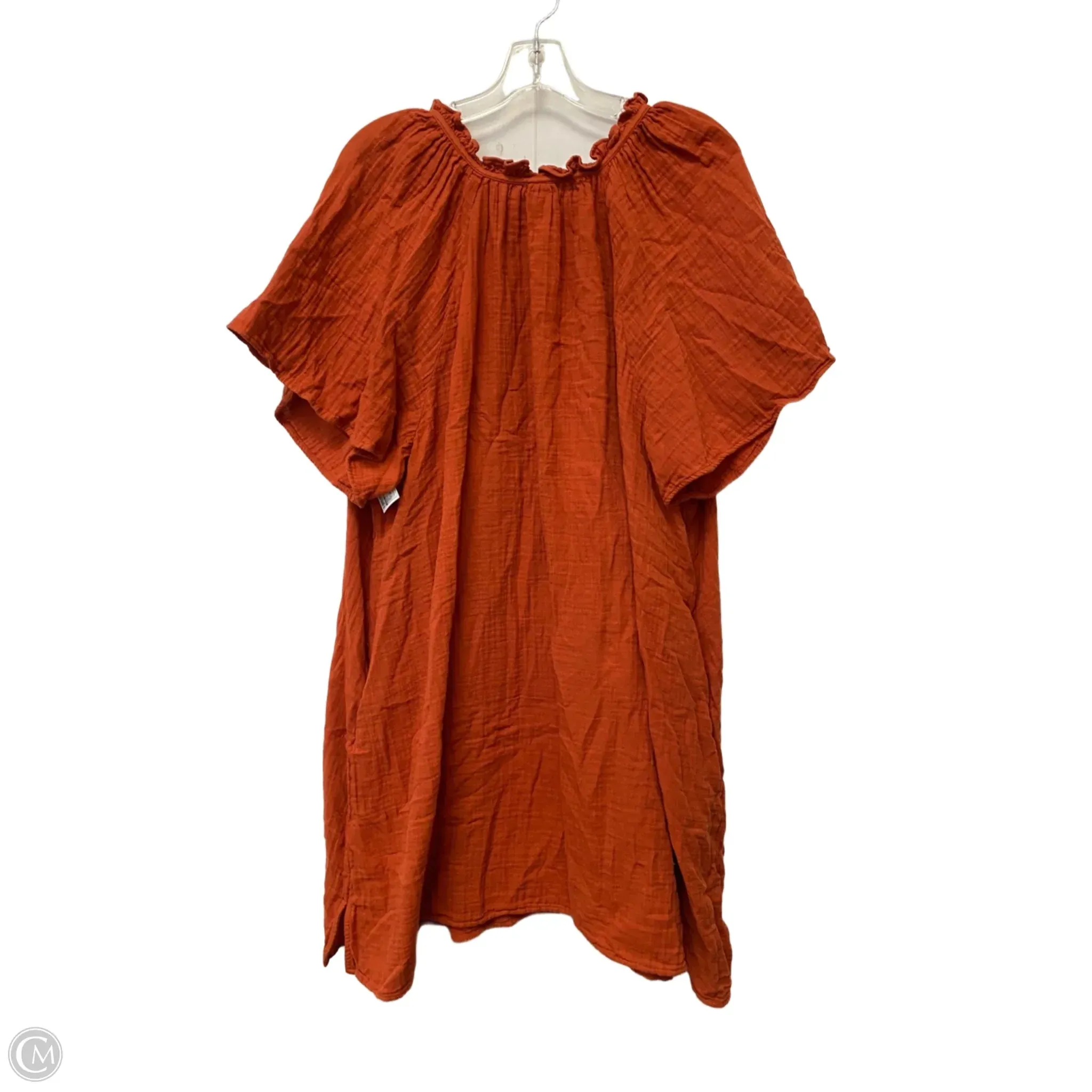 Dress Casual Midi By Old Navy In Orange. Size: 2x
