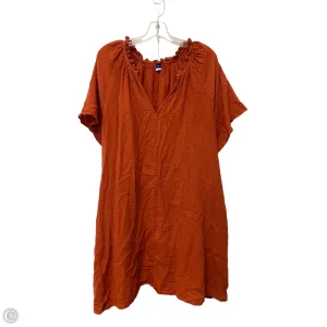 Dress Casual Midi By Old Navy In Orange. Size: 2x