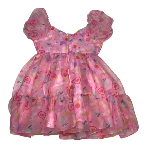 Dress Party Midi By The Powerpuff Girls In Pink. Size:2X