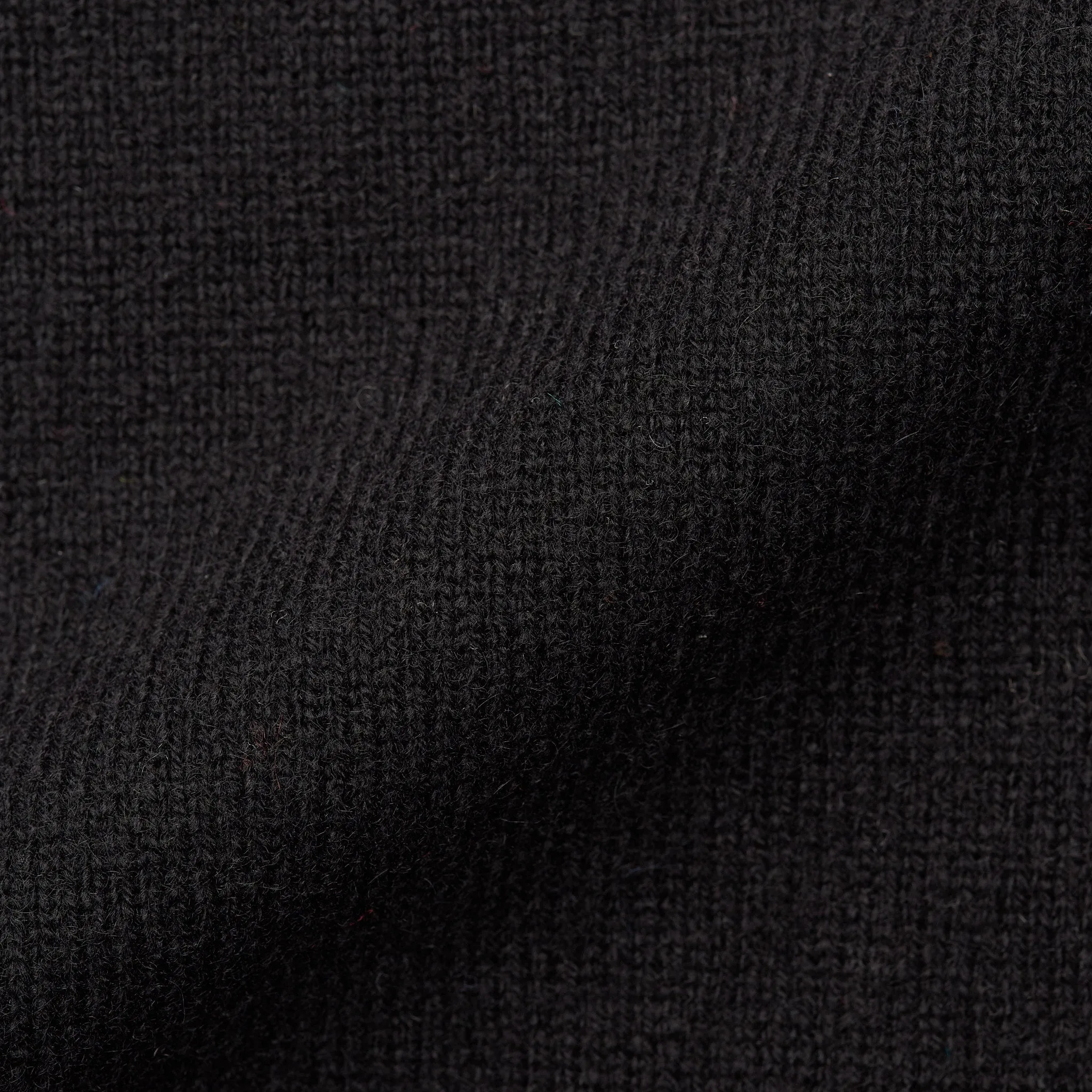 FEDELI Black Cashmere V-Neck Sweater 60 NEW 4XL