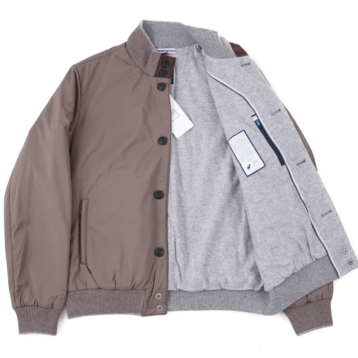 Fedeli Cashmere-Lined Bomber Jacket