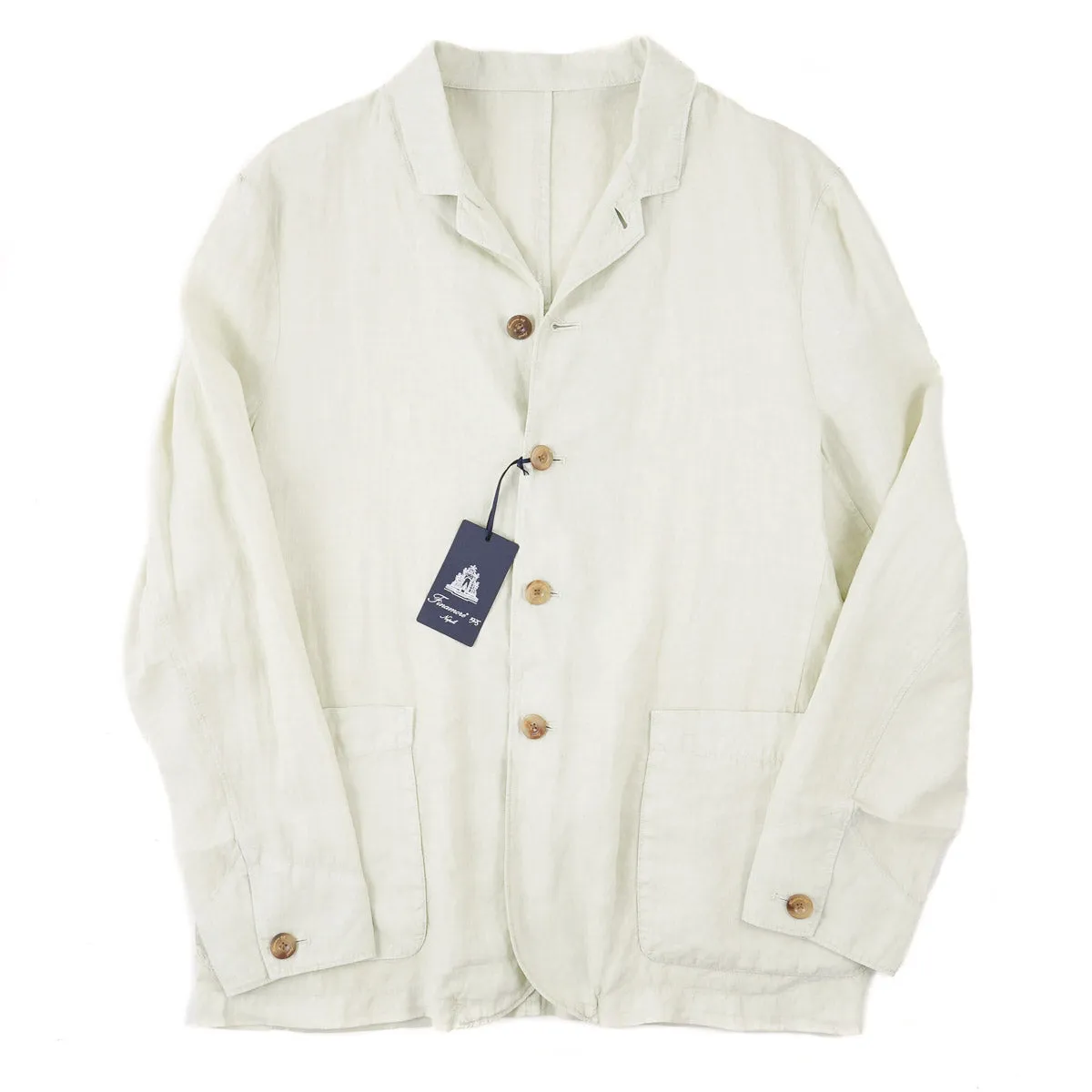 Finamore Unlined Lightweight Linen Jacket