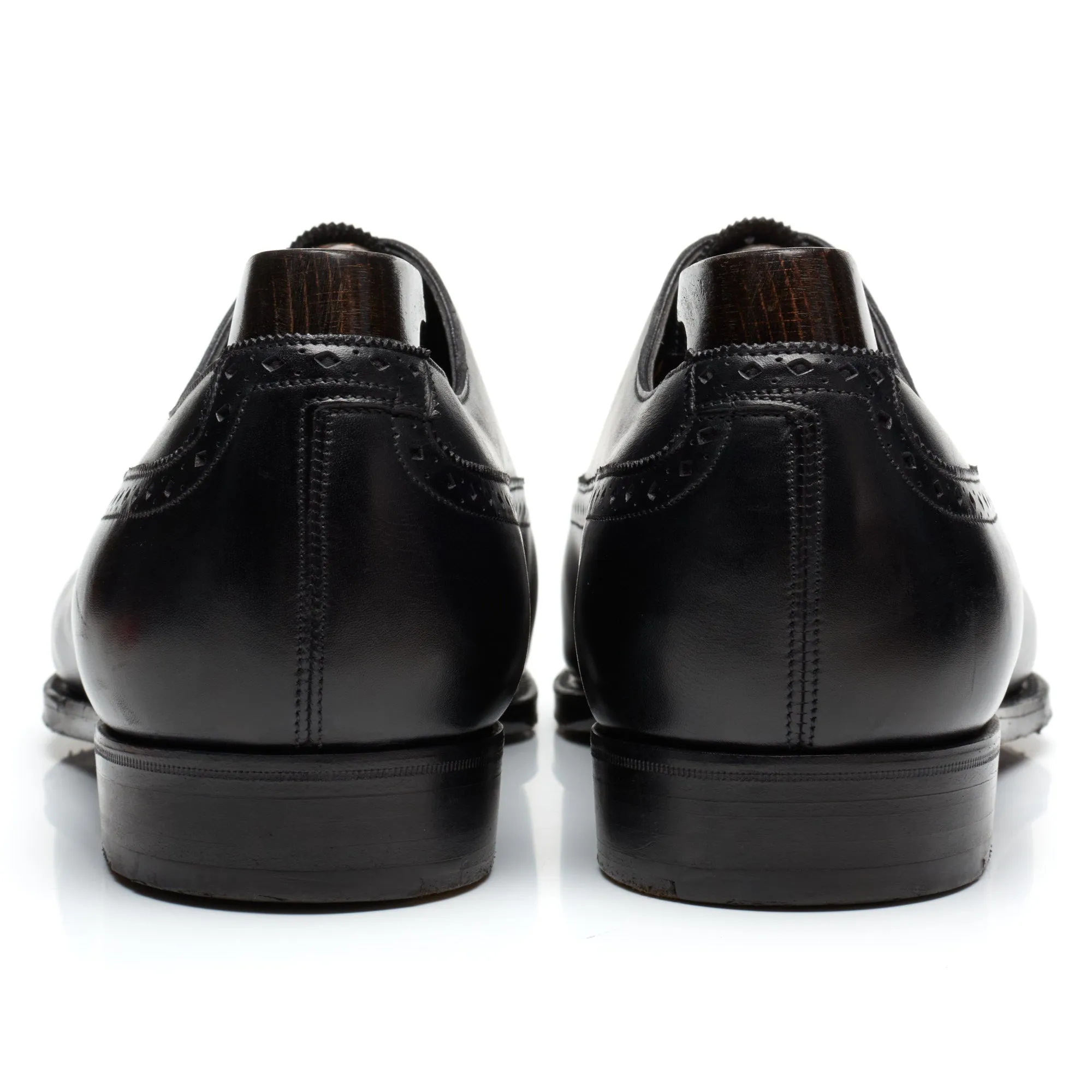 GAZIANO & GIRLING Kent Black Calf Leather Oxford Dress Shoes 8E US 8.5 Last MH71