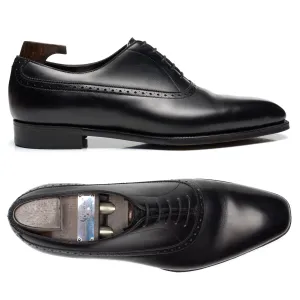 GAZIANO & GIRLING Kent Black Calf Leather Oxford Dress Shoes 8E US 8.5 Last MH71