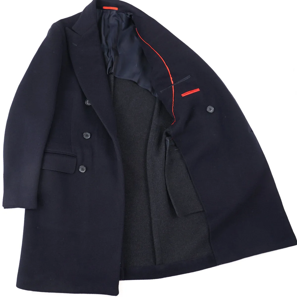 Isaia 'Portofino' Slim-Fit Cashmere Overcoat