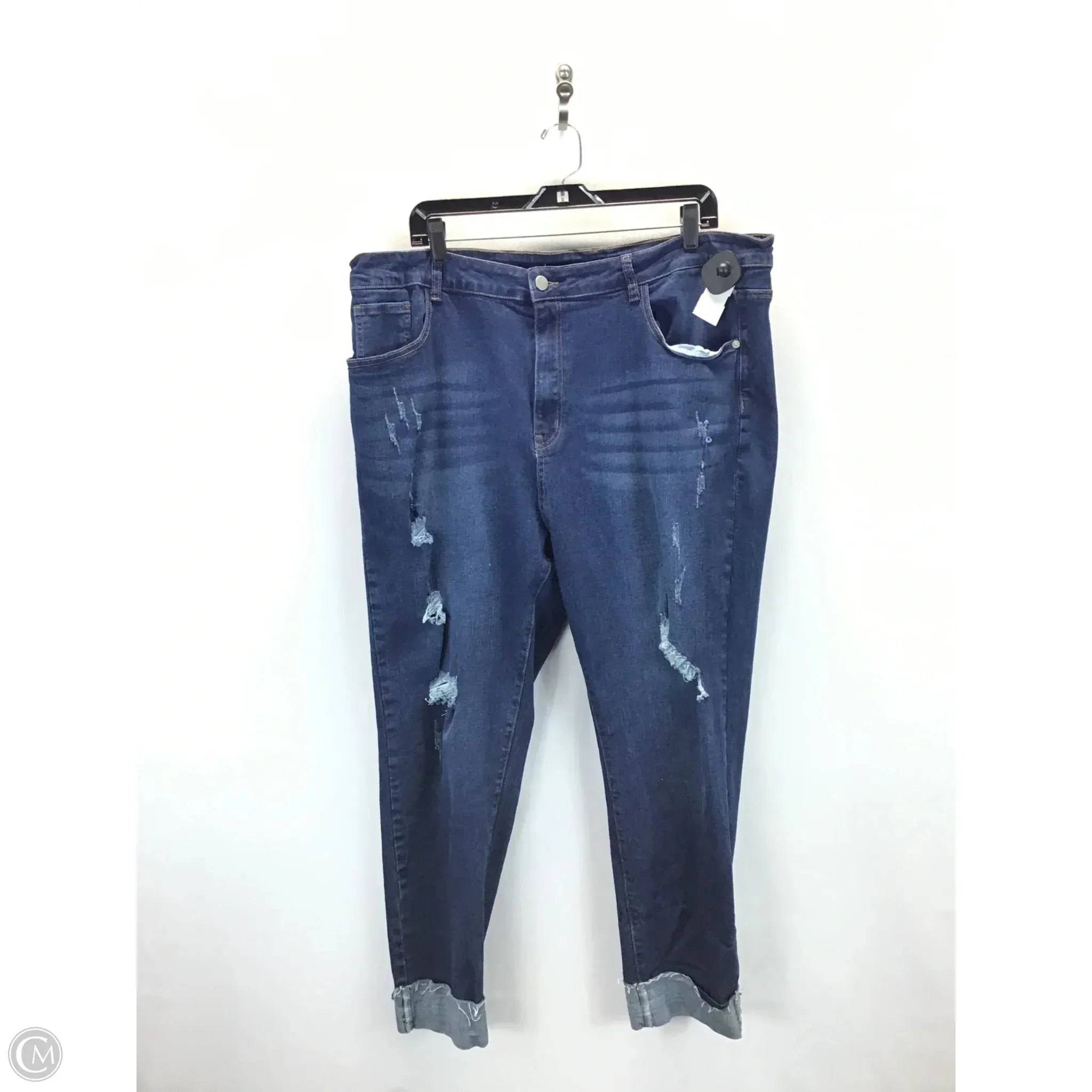 Jeans Boot Cut By Shein In Blue Denim. Size: 4x