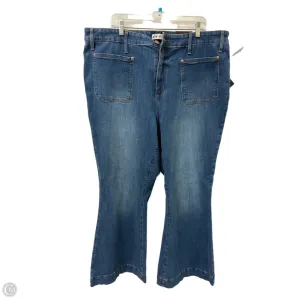 Jeans Flared By Ava & Viv In Blue Denim. Size: 22