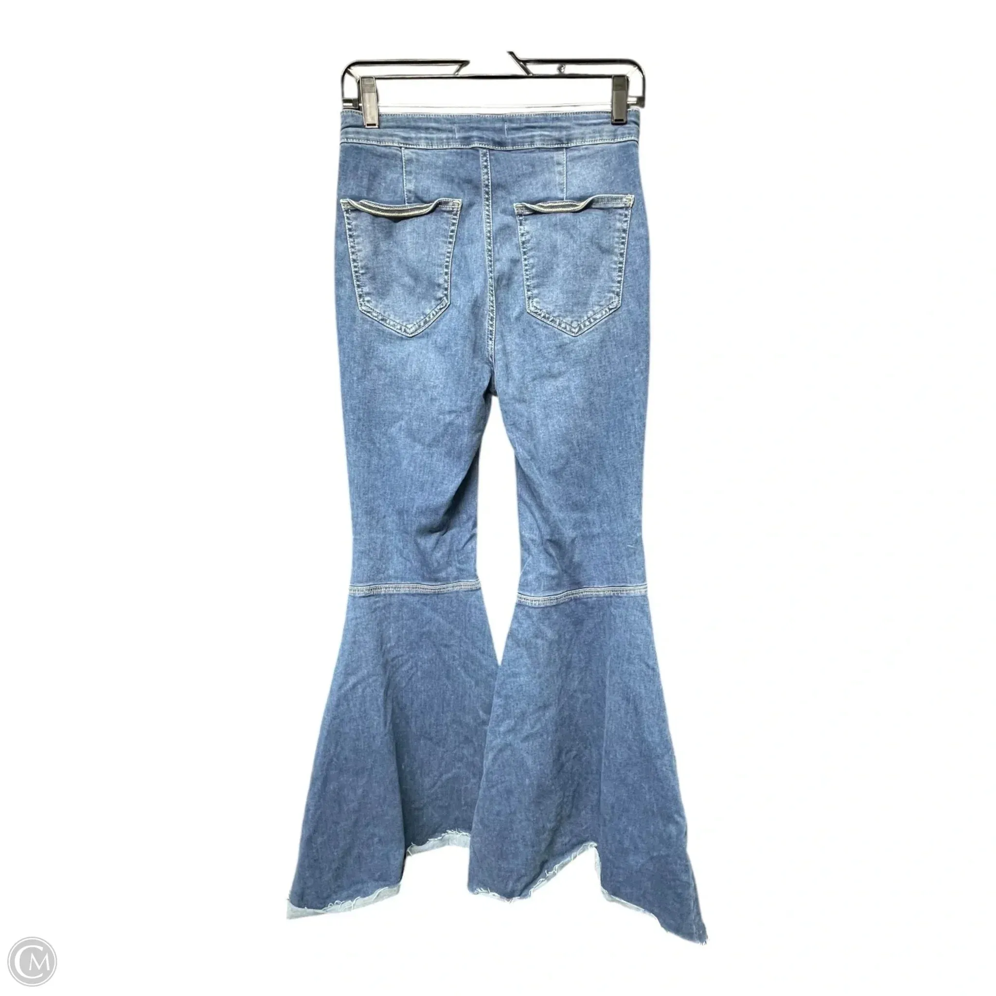 Jeans Flared By Free People In Blue Denim. Size: 6