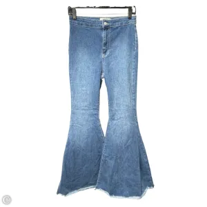 Jeans Flared By Free People In Blue Denim. Size: 6