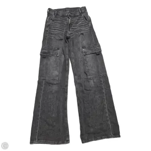Jeans Wide Leg By American Eagle In Black Denim. Size: 0