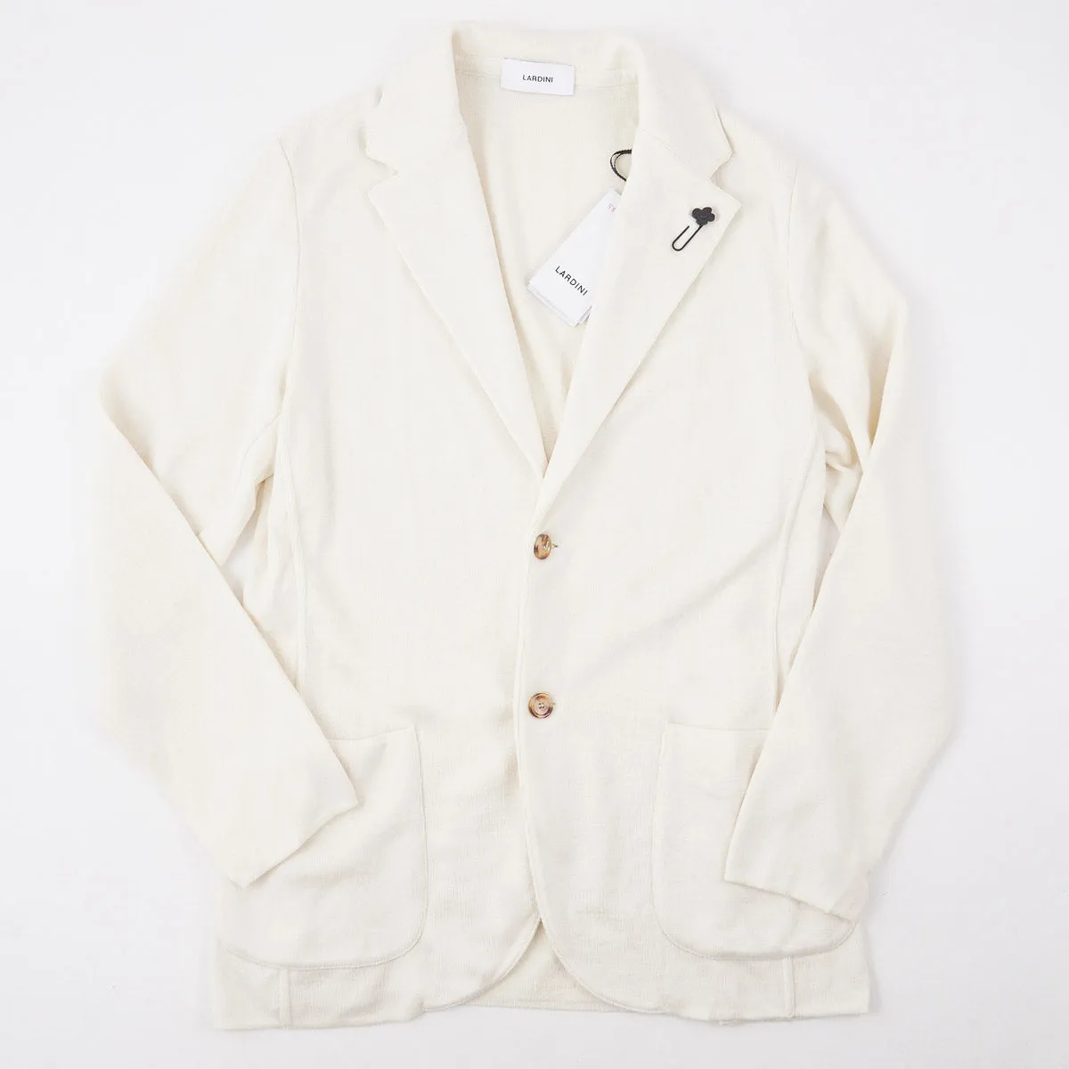 Lardini Knit Wool-Silk-Cashmere Sweater-Blazer
