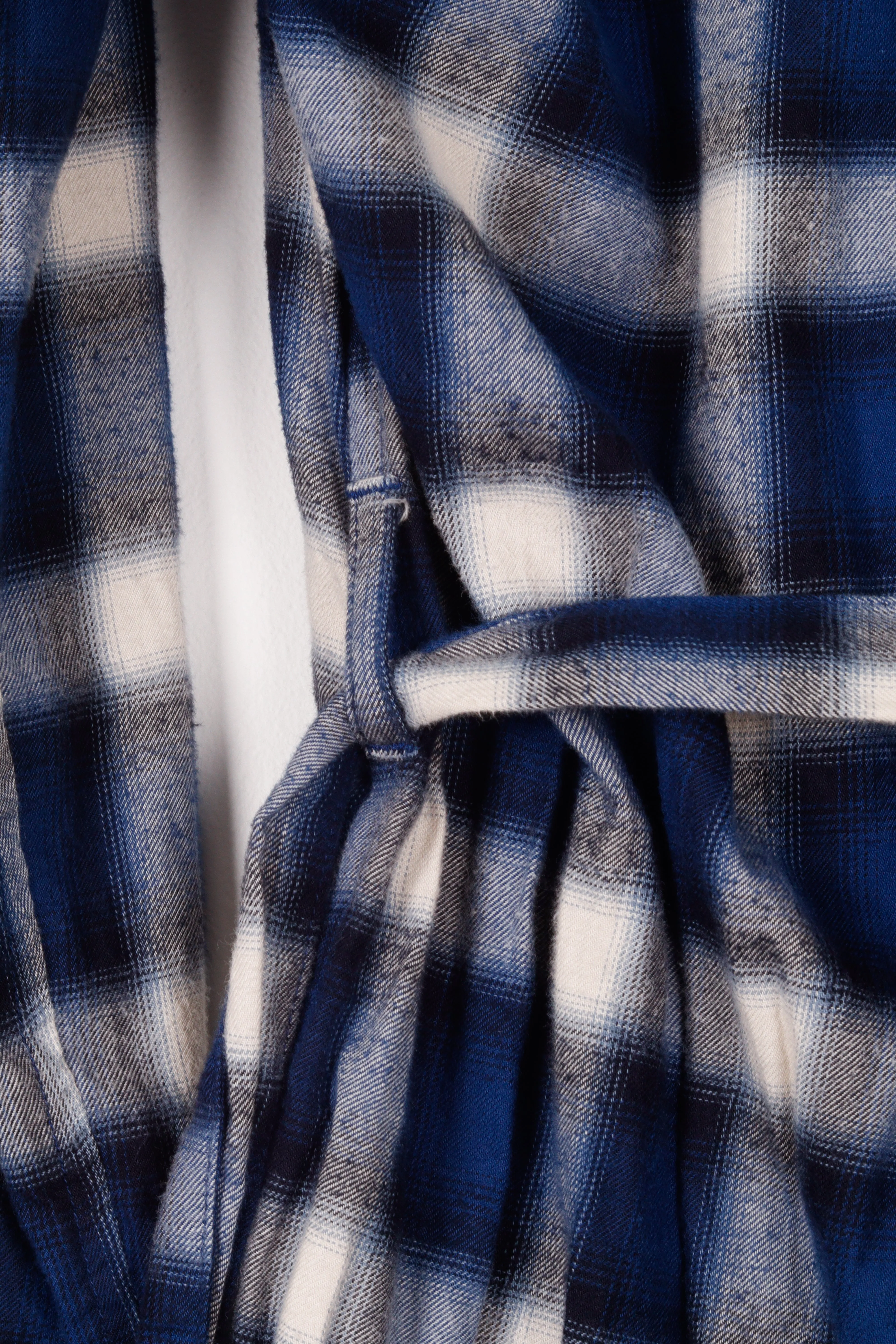 Luker FW16 'Ombre Check' Flannel Coat Blue (2016)