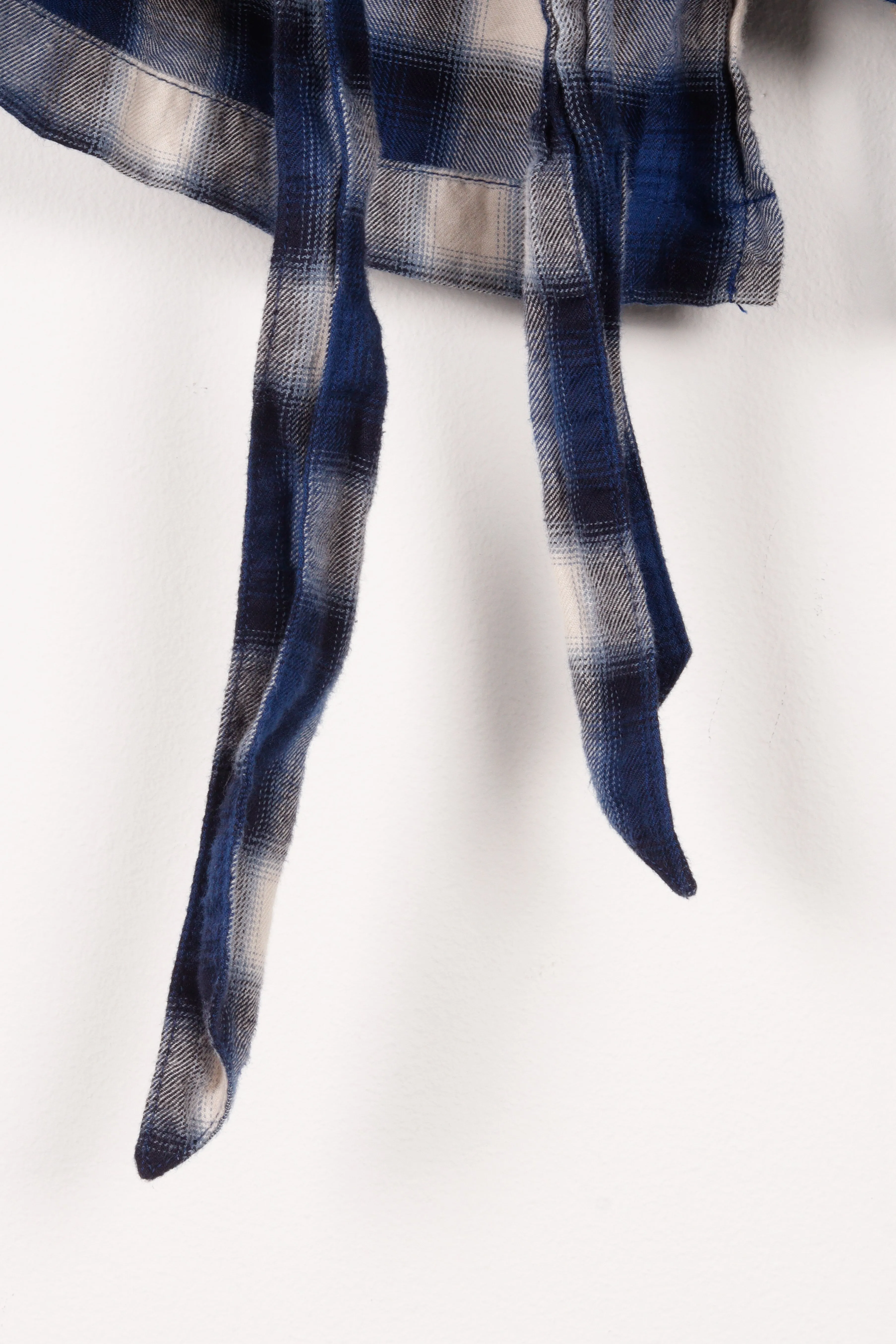 Luker FW16 'Ombre Check' Flannel Coat Blue (2016)