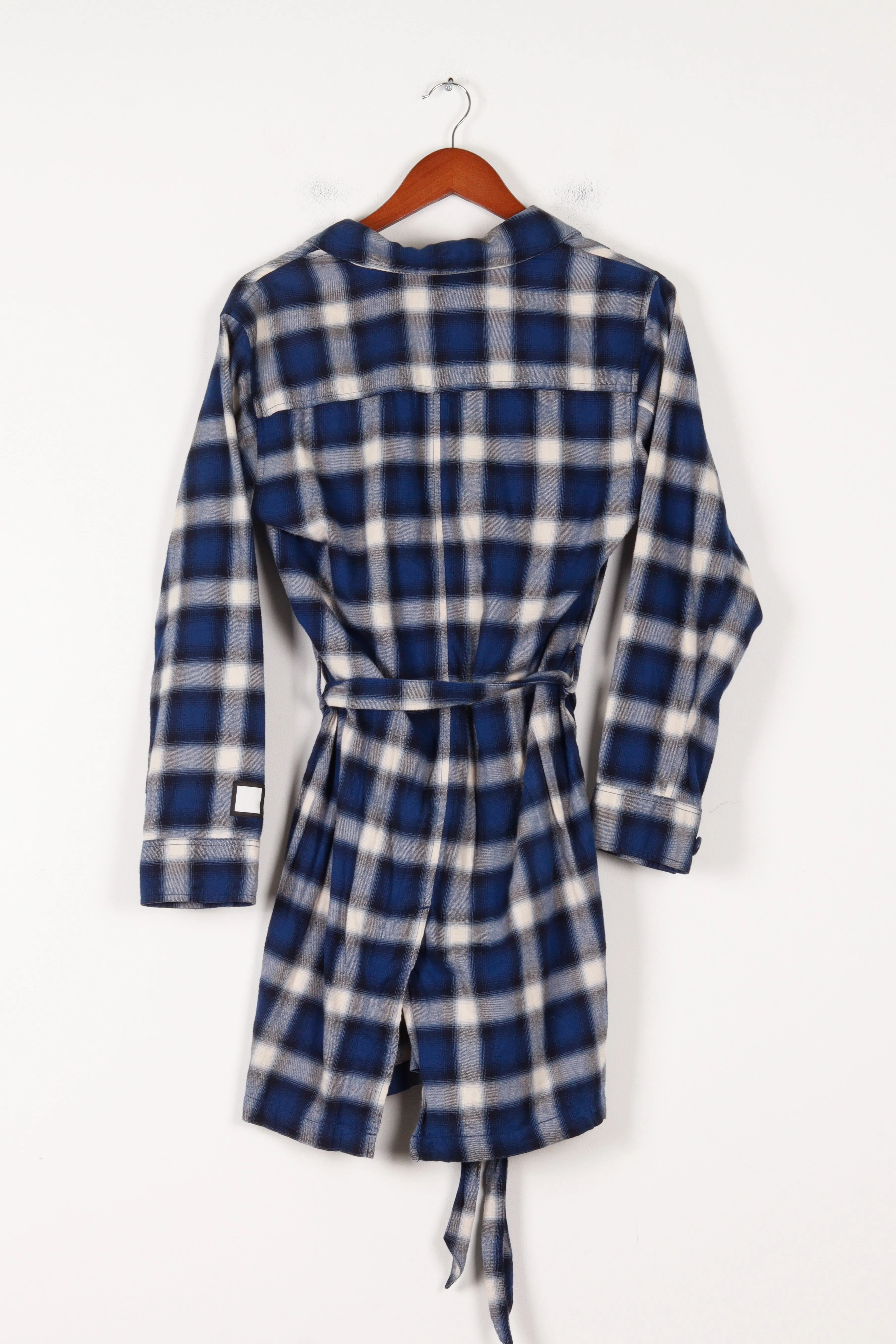 Luker FW16 'Ombre Check' Flannel Coat Blue (2016)