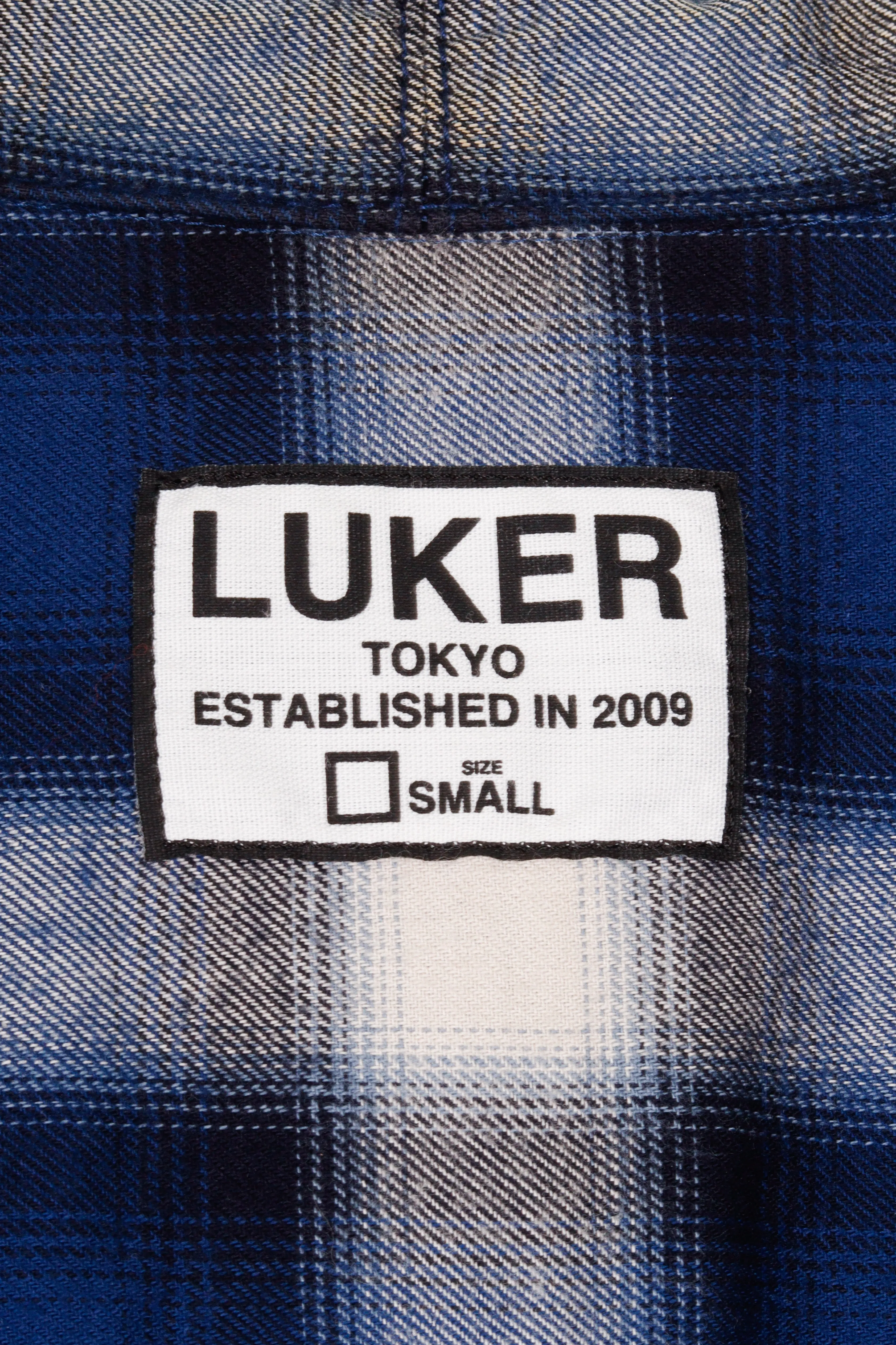 Luker FW16 'Ombre Check' Flannel Coat Blue (2016)