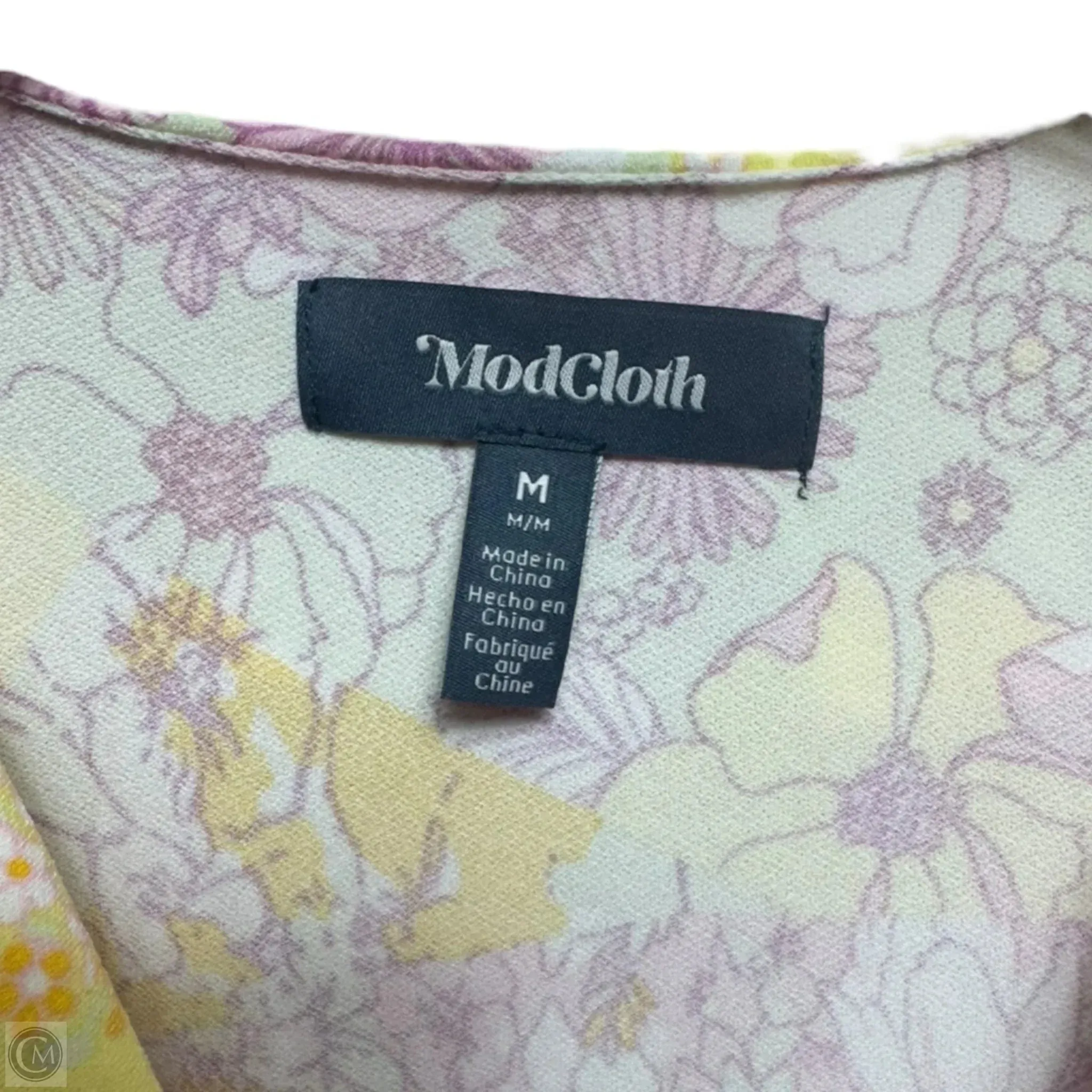 Marvelous Flower Medley Surplice Dress By Modcloth In Multi-colored. Size: M