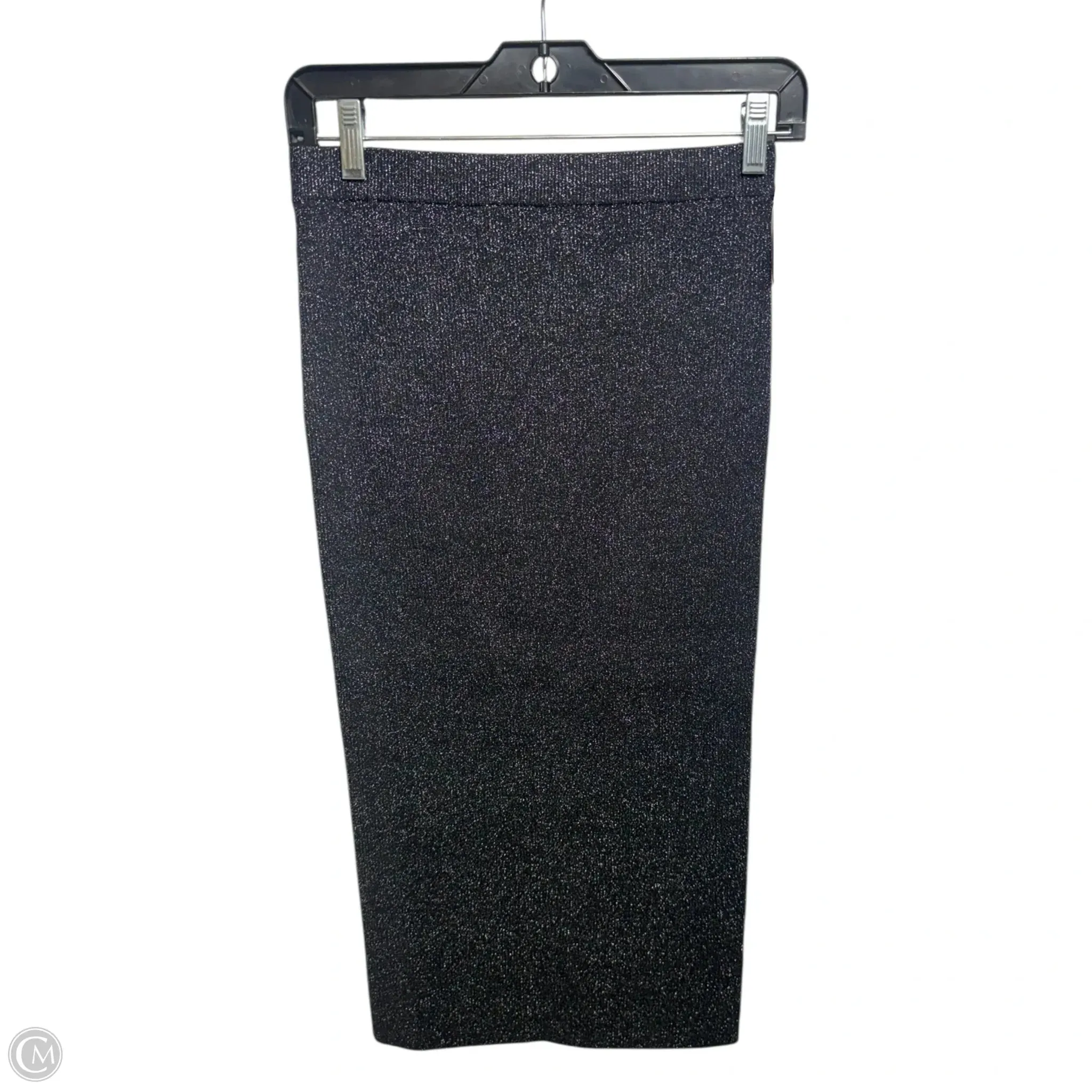 Metallic Knit Skirt Maxi By Club Monaco In Black. Size: S