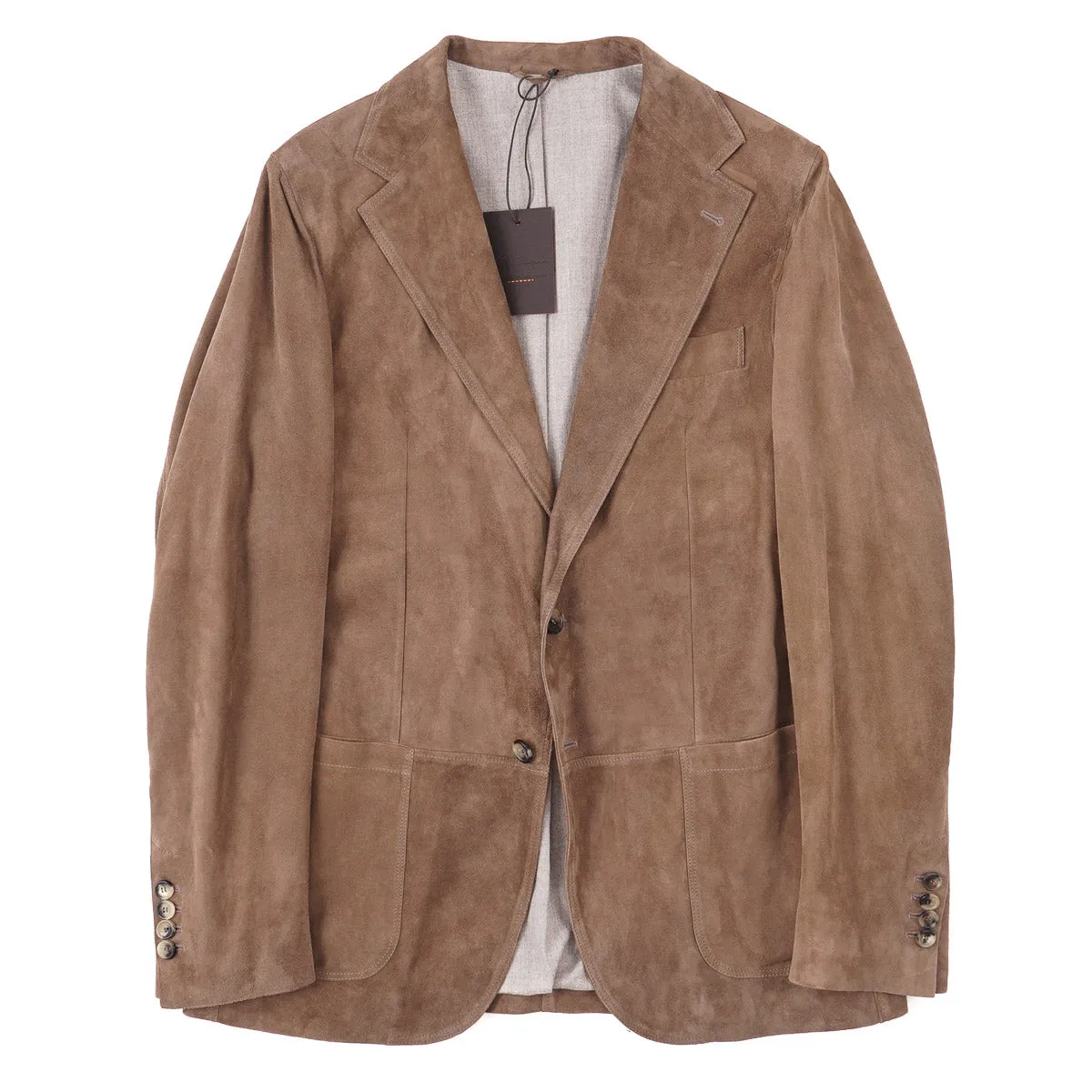 Rifugio Wool-Lined Lambskin Suede Blazer