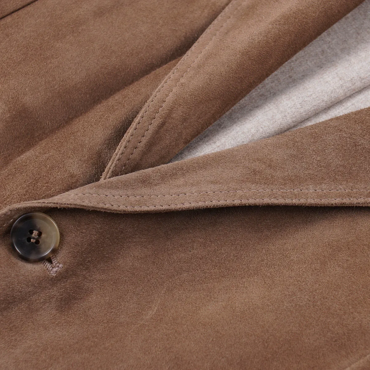 Rifugio Wool-Lined Lambskin Suede Blazer