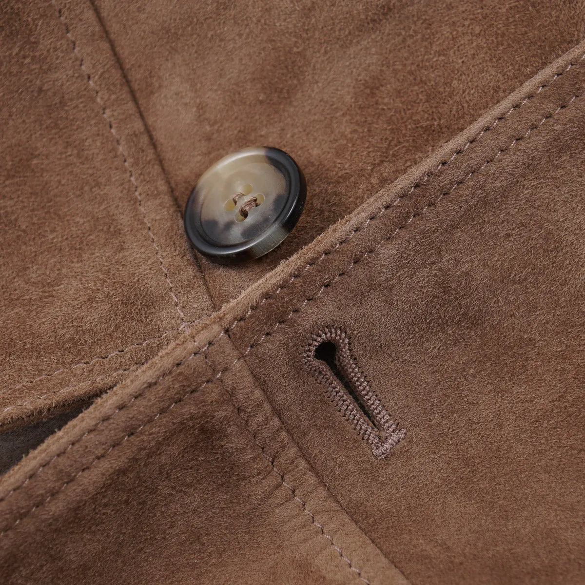 Rifugio Wool-Lined Lambskin Suede Blazer