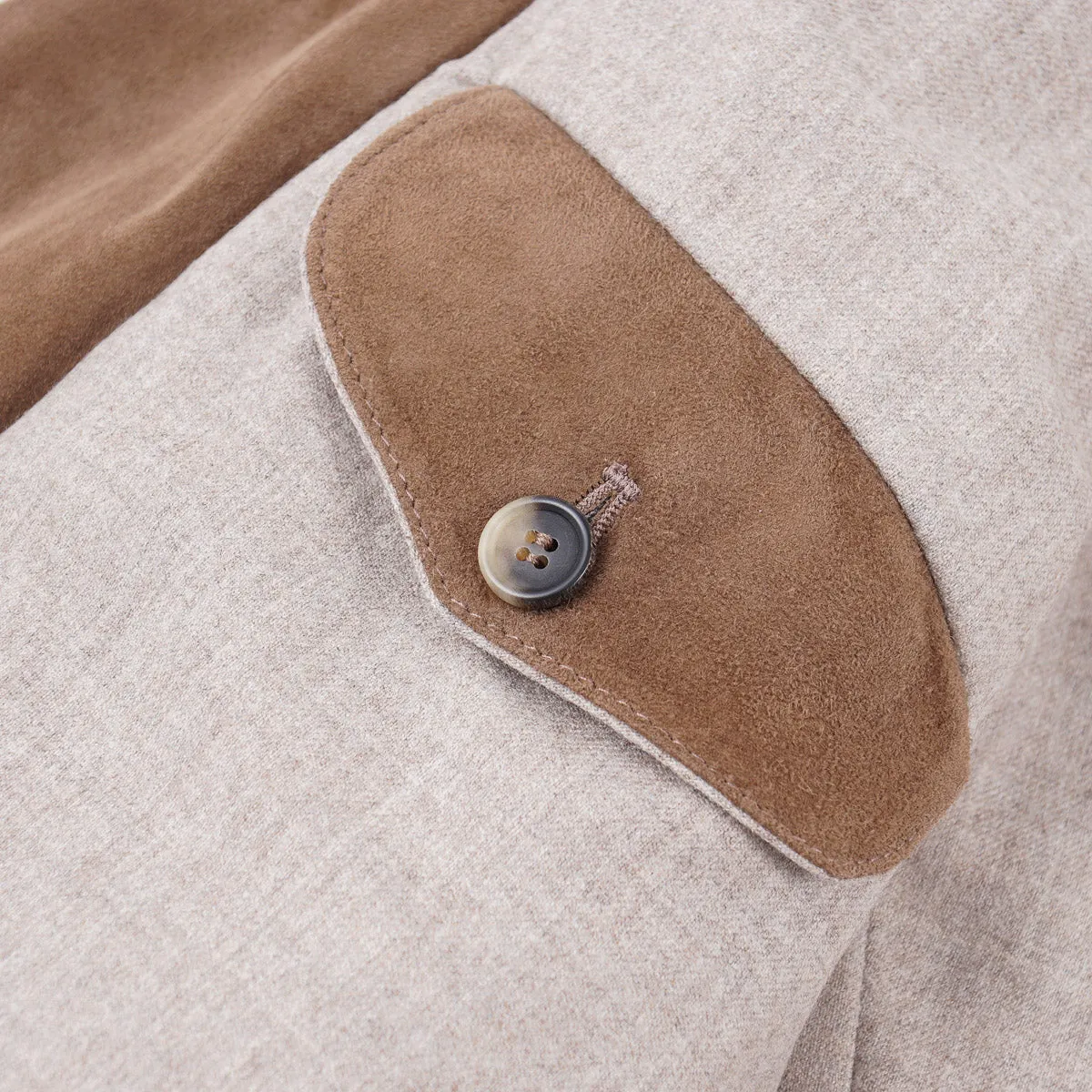 Rifugio Wool-Lined Lambskin Suede Blazer