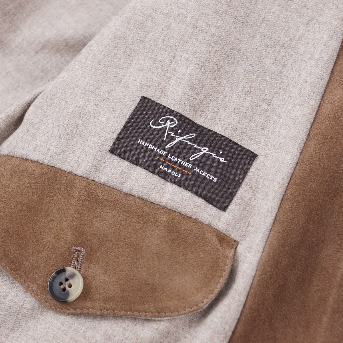 Rifugio Wool-Lined Lambskin Suede Blazer