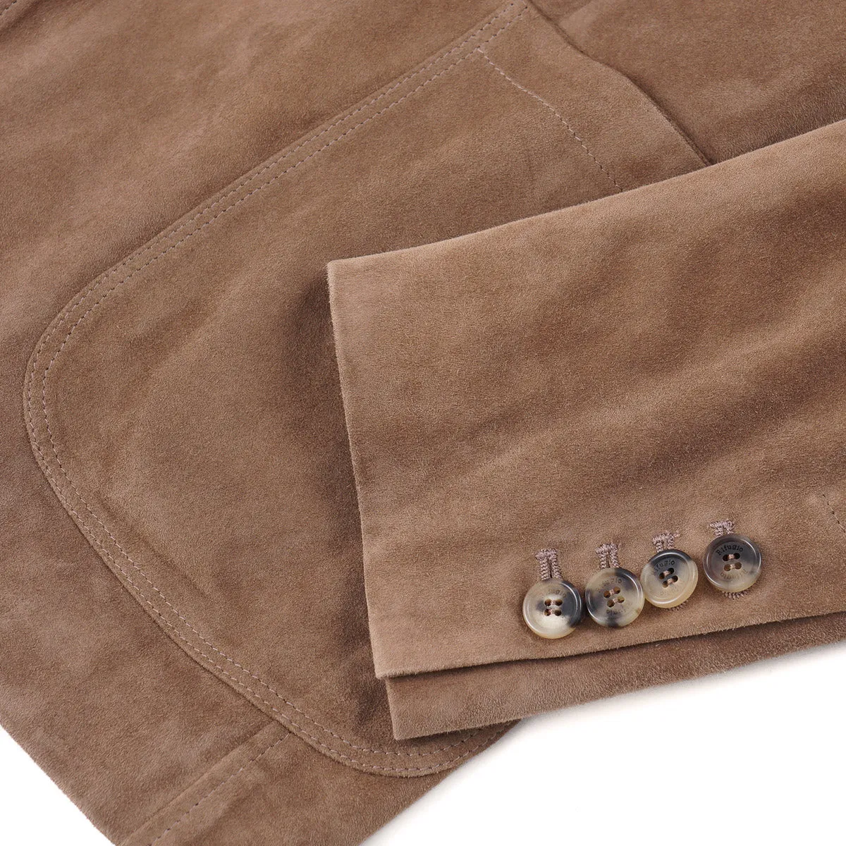 Rifugio Wool-Lined Lambskin Suede Blazer