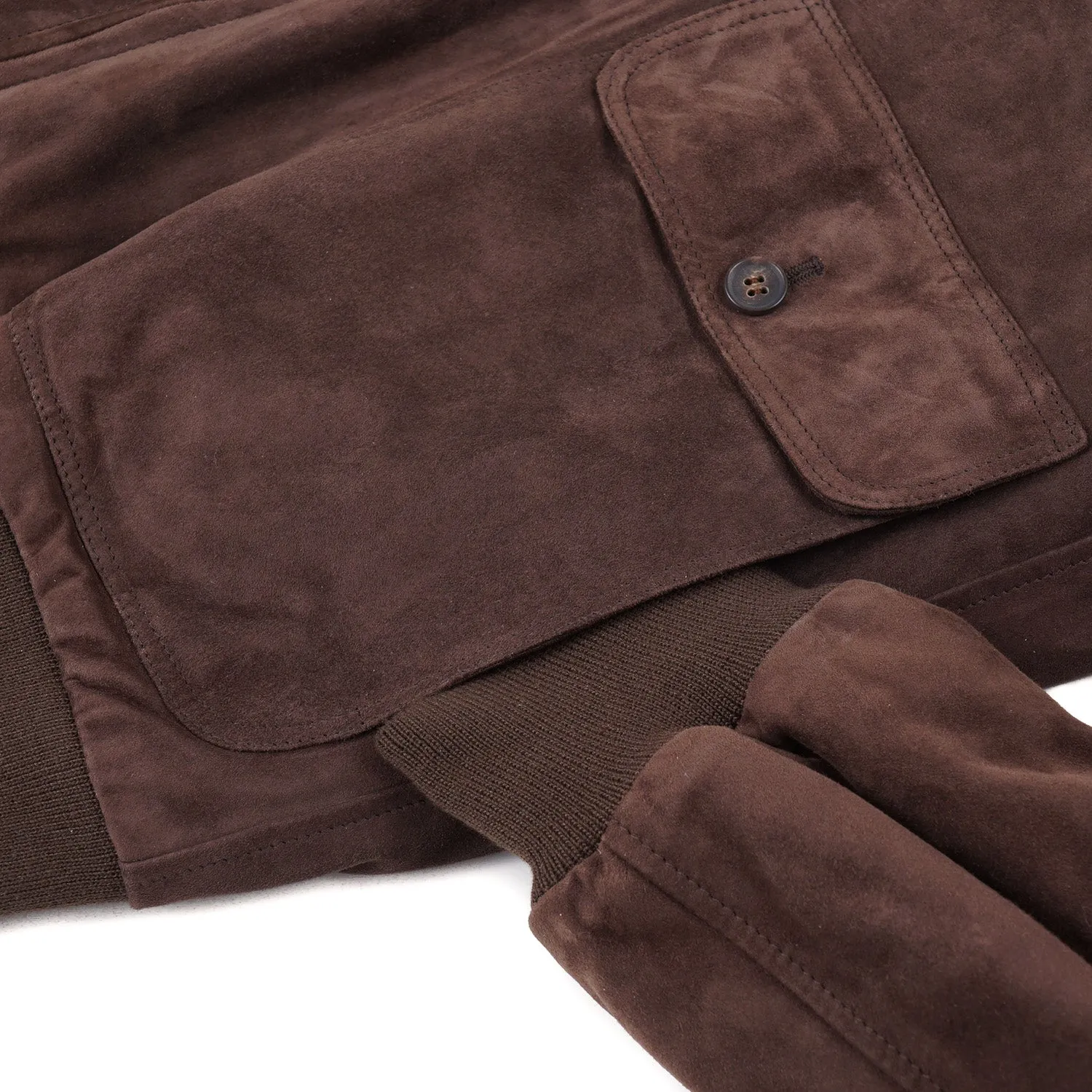 Rifugio Wool-Lined Suede Bomber Jacket