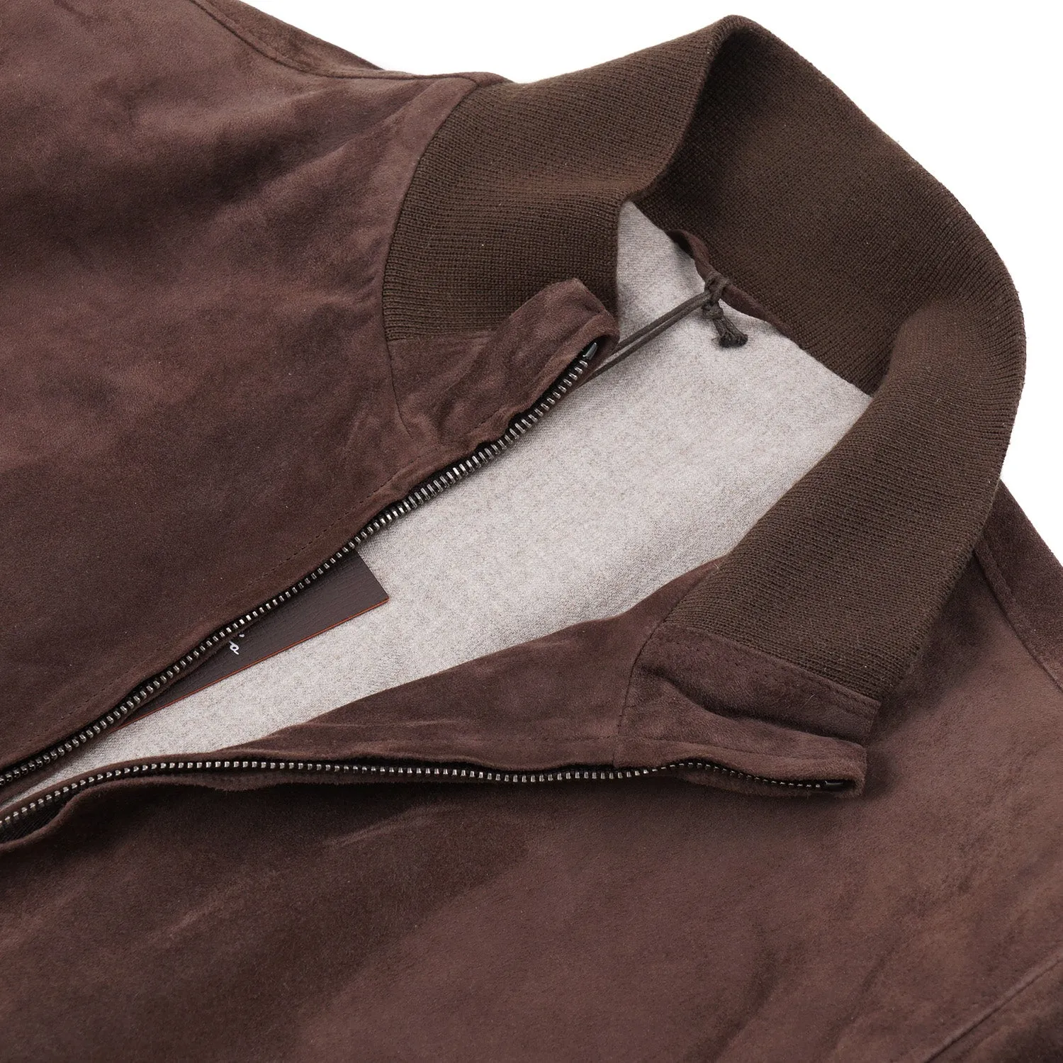 Rifugio Wool-Lined Suede Bomber Jacket
