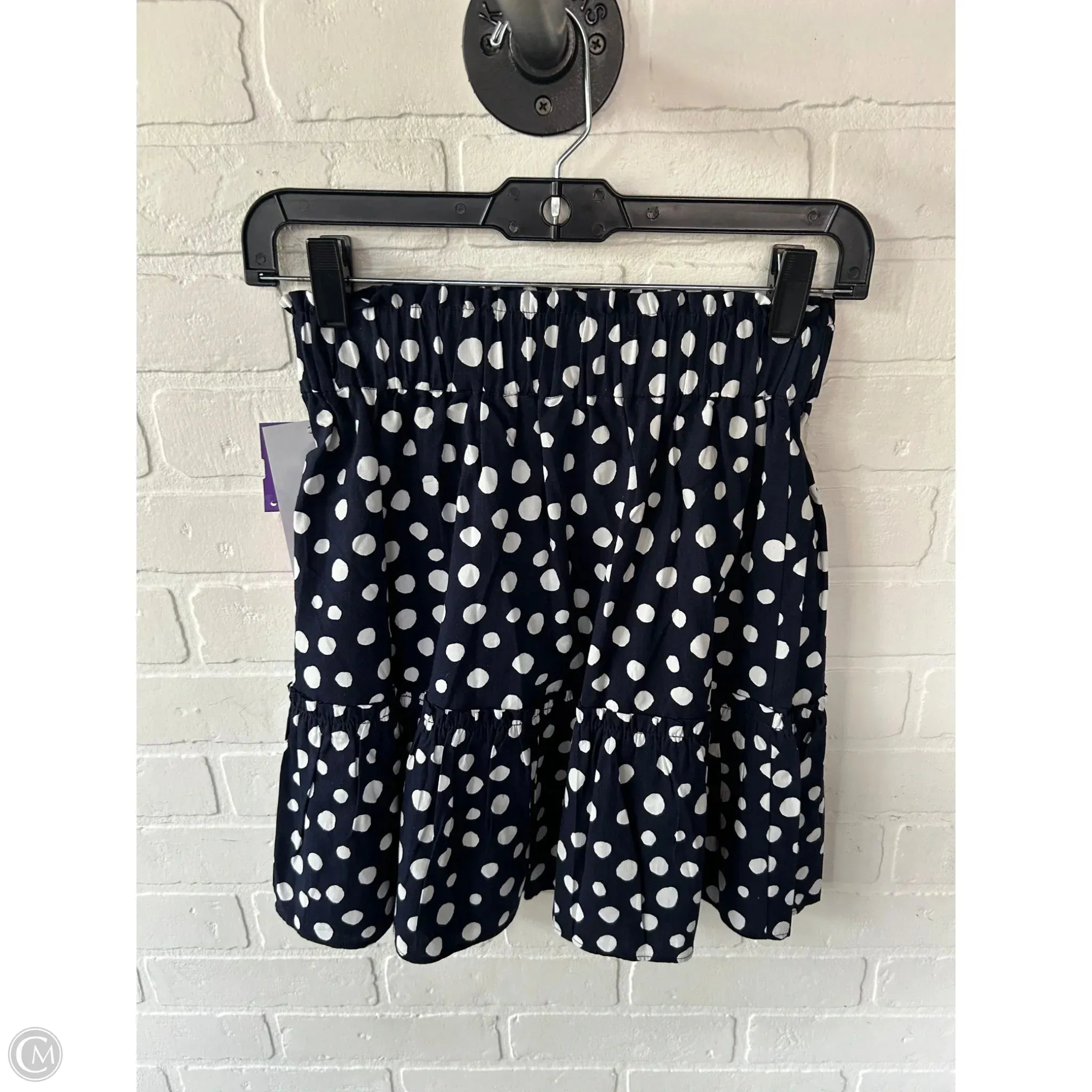 Skirt Mini & Short By Loft In Blue & White. Size: 0