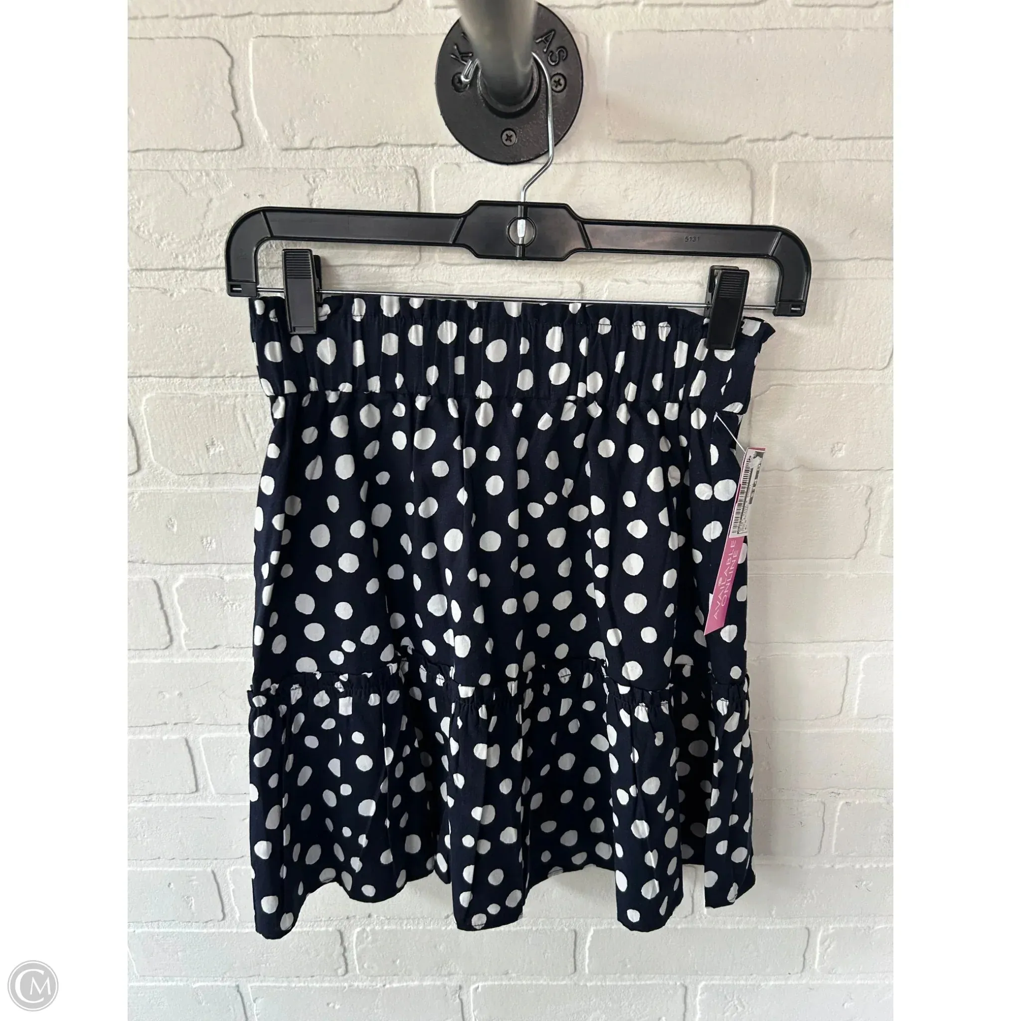 Skirt Mini & Short By Loft In Blue & White. Size: 0