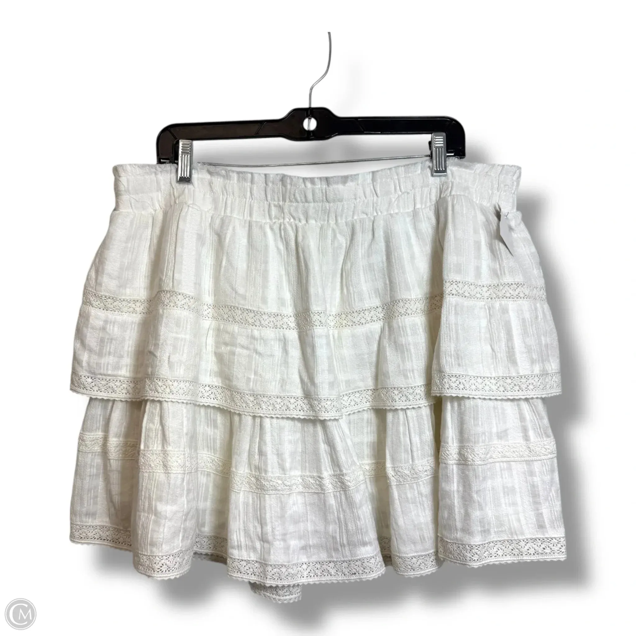 Skirt Mini & Short By Lucky Brand In White. Size: Xl