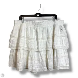 Skirt Mini & Short By Lucky Brand In White. Size: Xl